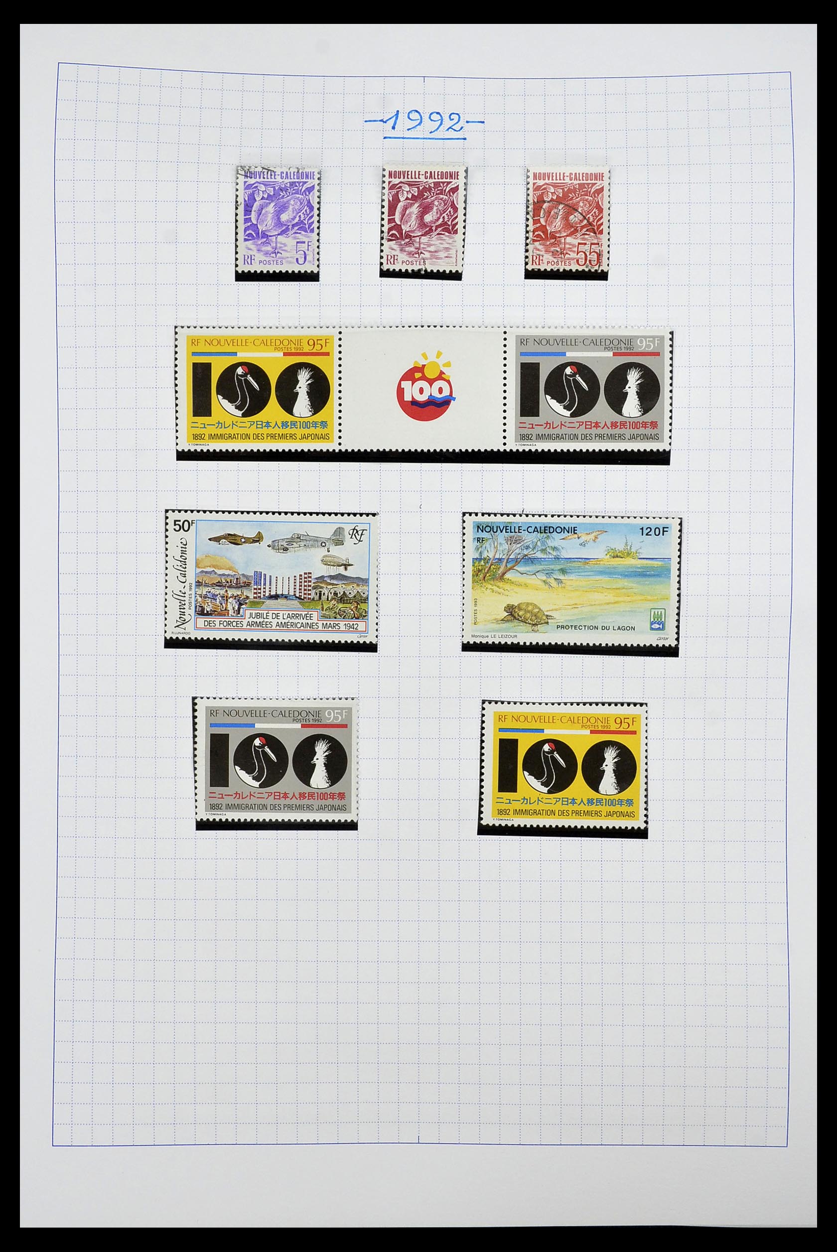 34219 045 - Postzegelverzameling 34219 Nieuw Caledonië 1881-2014!