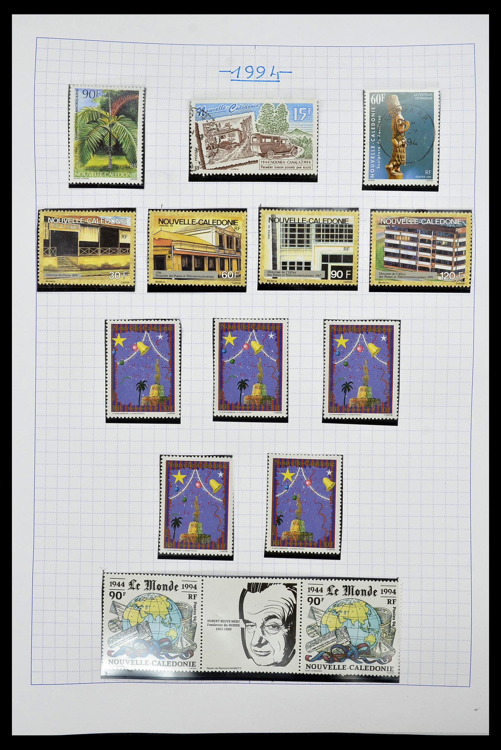 34219 047 - Postzegelverzameling 34219 Nieuw Caledonië 1881-2014!