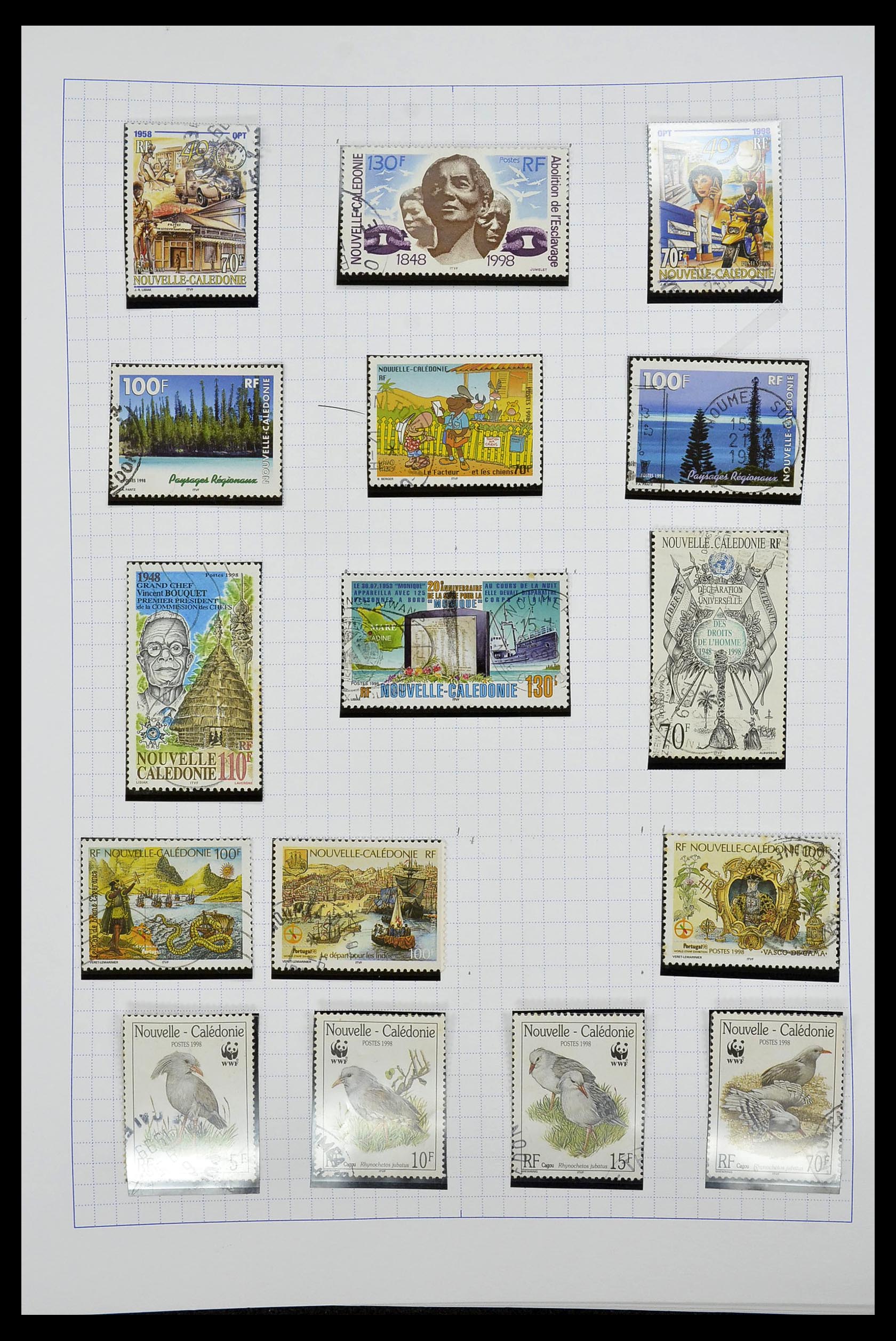 34219 055 - Postzegelverzameling 34219 Nieuw Caledonië 1881-2014!
