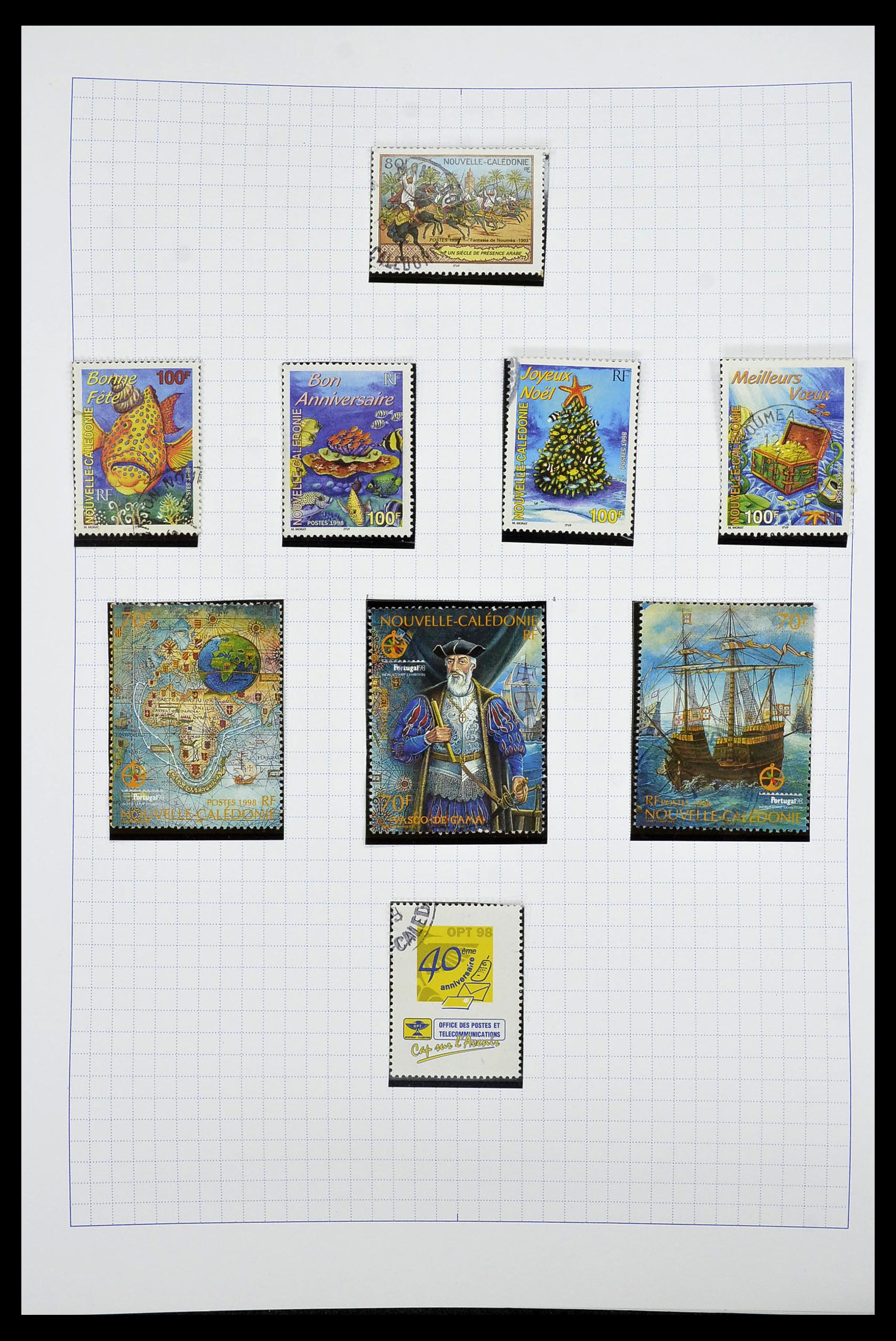 34219 056 - Postzegelverzameling 34219 Nieuw Caledonië 1881-2014!