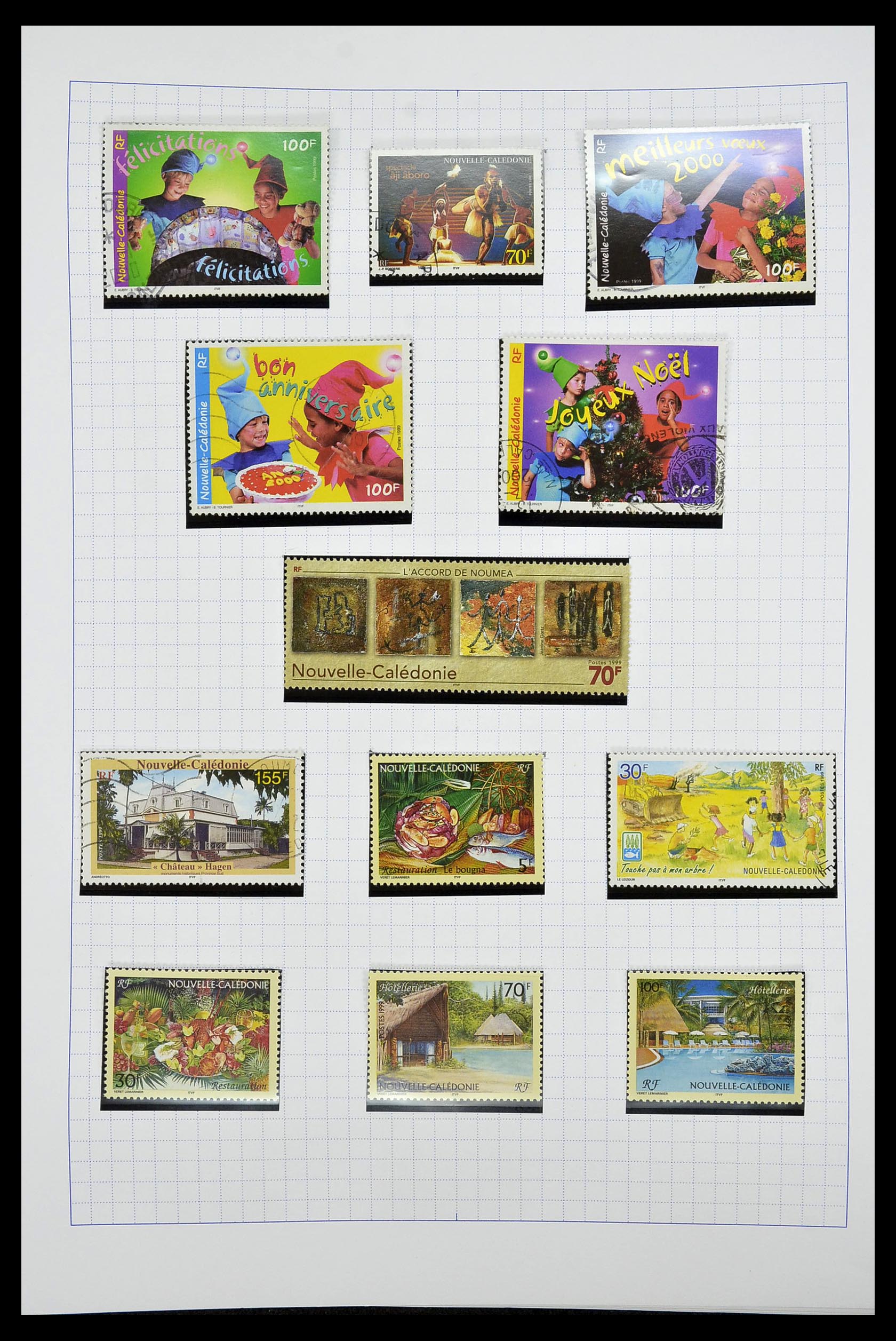 34219 059 - Postzegelverzameling 34219 Nieuw Caledonië 1881-2014!