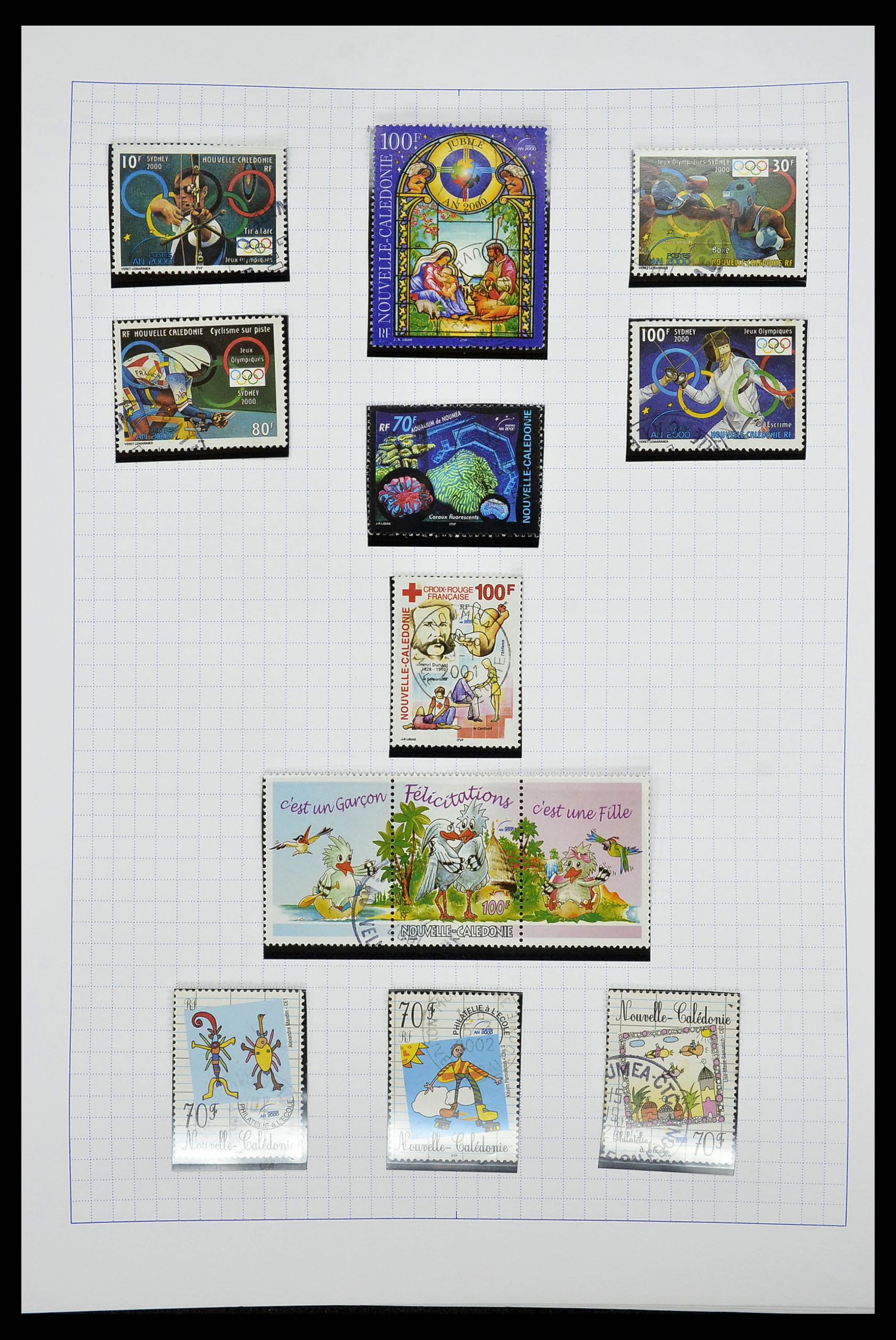 34219 061 - Postzegelverzameling 34219 Nieuw Caledonië 1881-2014!