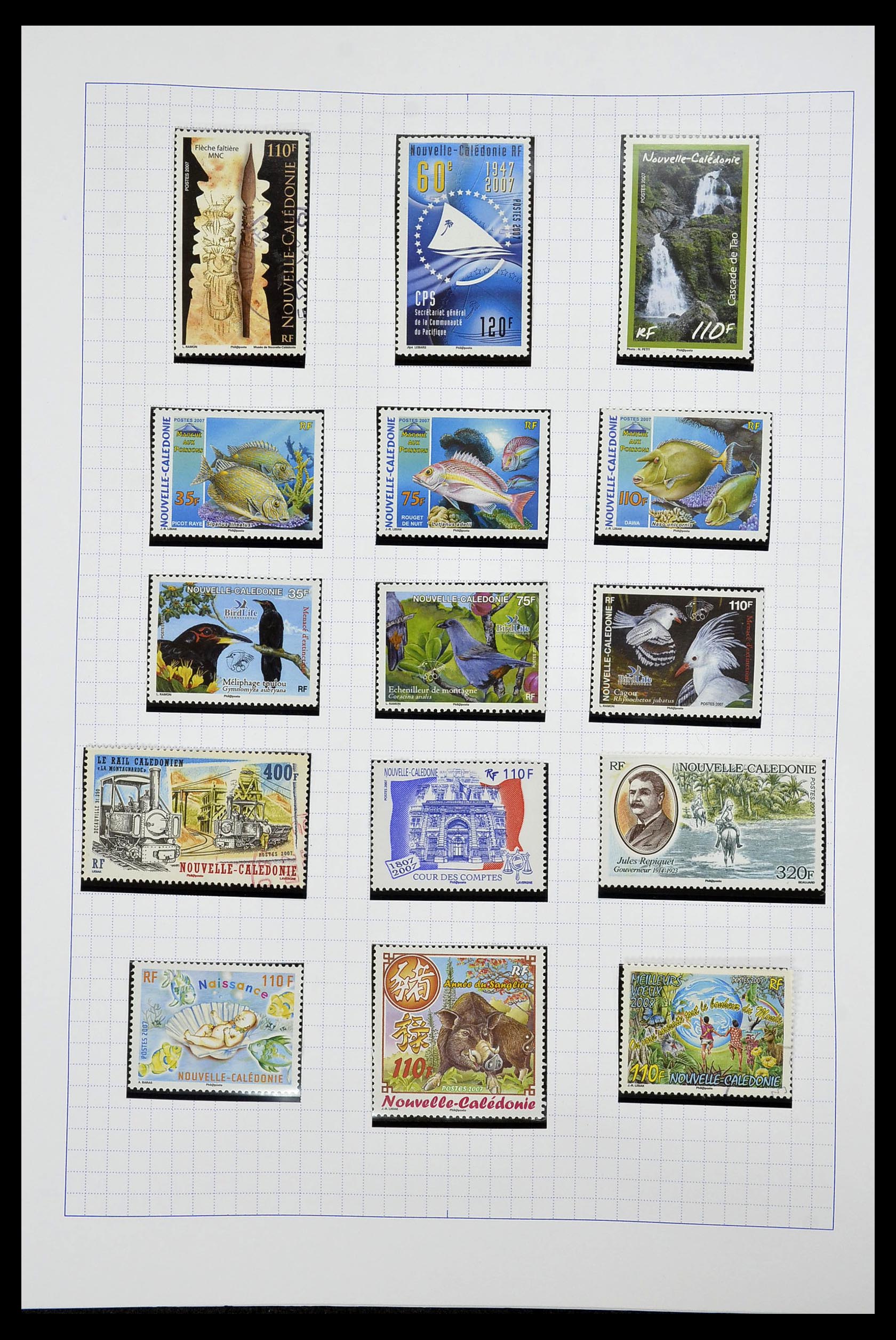 34219 076 - Postzegelverzameling 34219 Nieuw Caledonië 1881-2014!