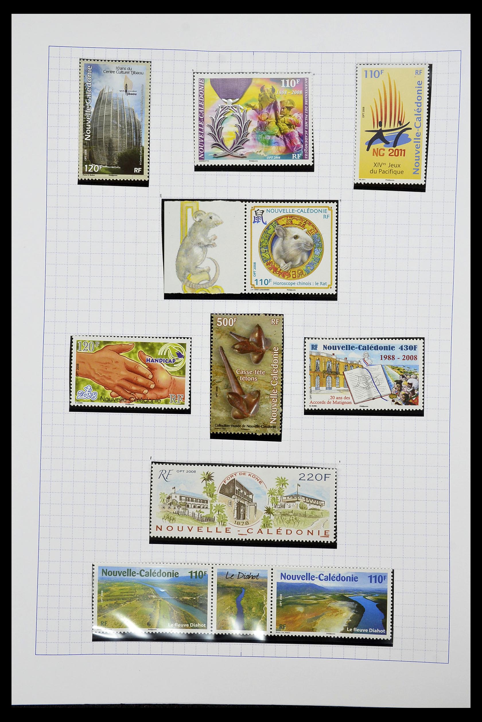 34219 079 - Postzegelverzameling 34219 Nieuw Caledonië 1881-2014!