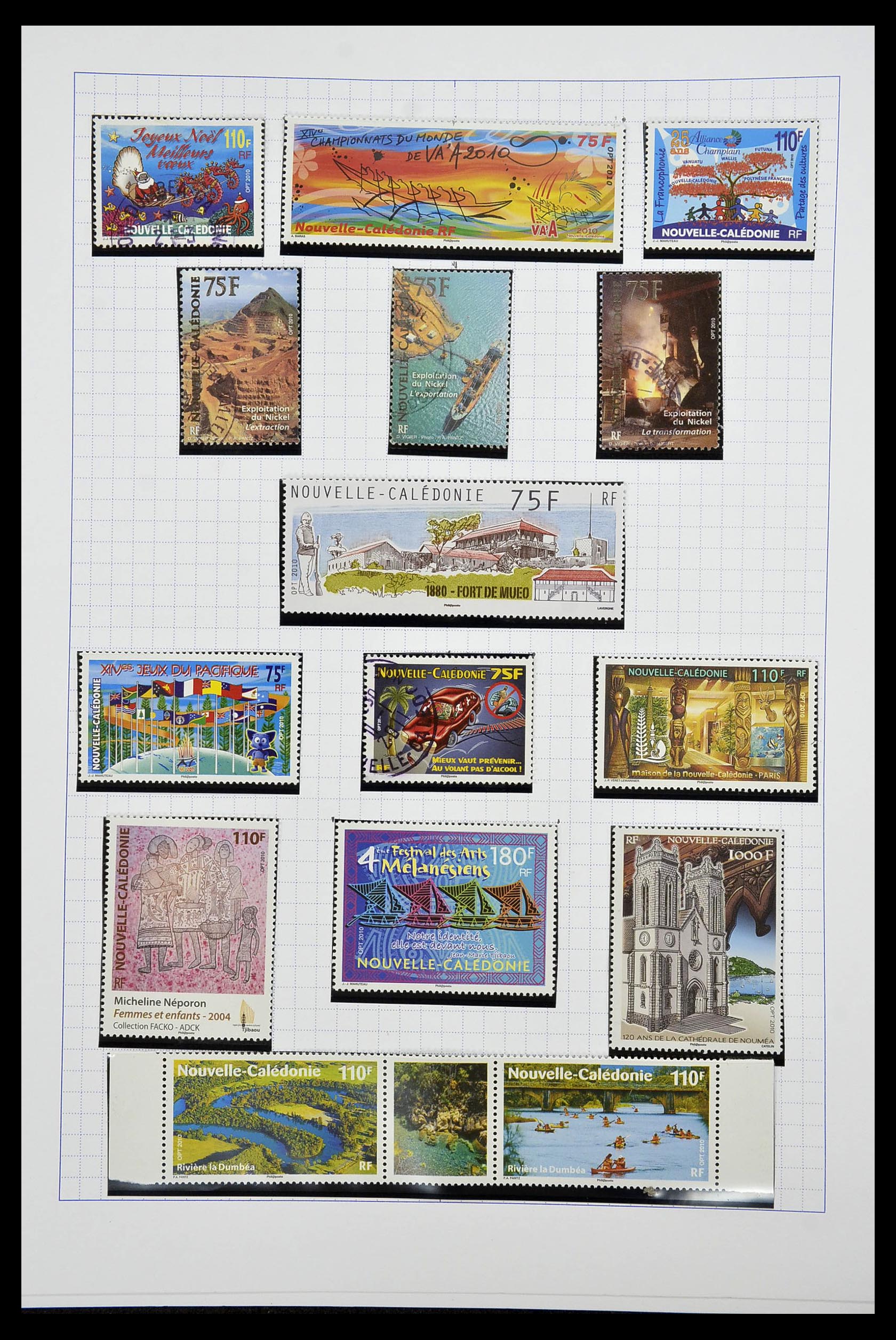 34219 084 - Postzegelverzameling 34219 Nieuw Caledonië 1881-2014!