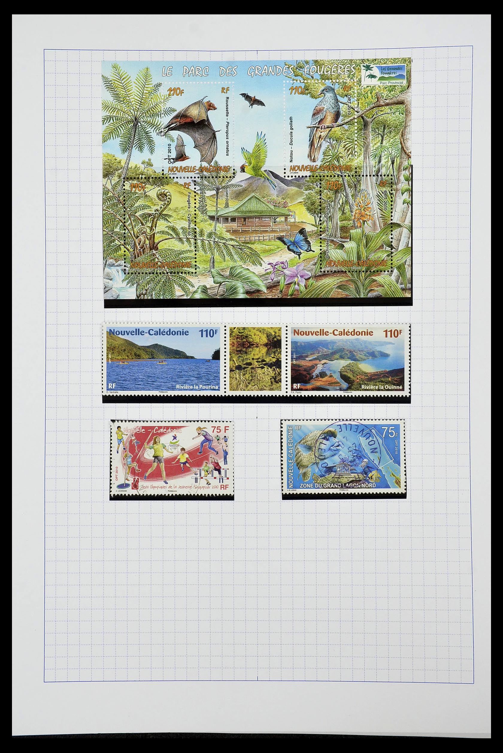 34219 086 - Postzegelverzameling 34219 Nieuw Caledonië 1881-2014!