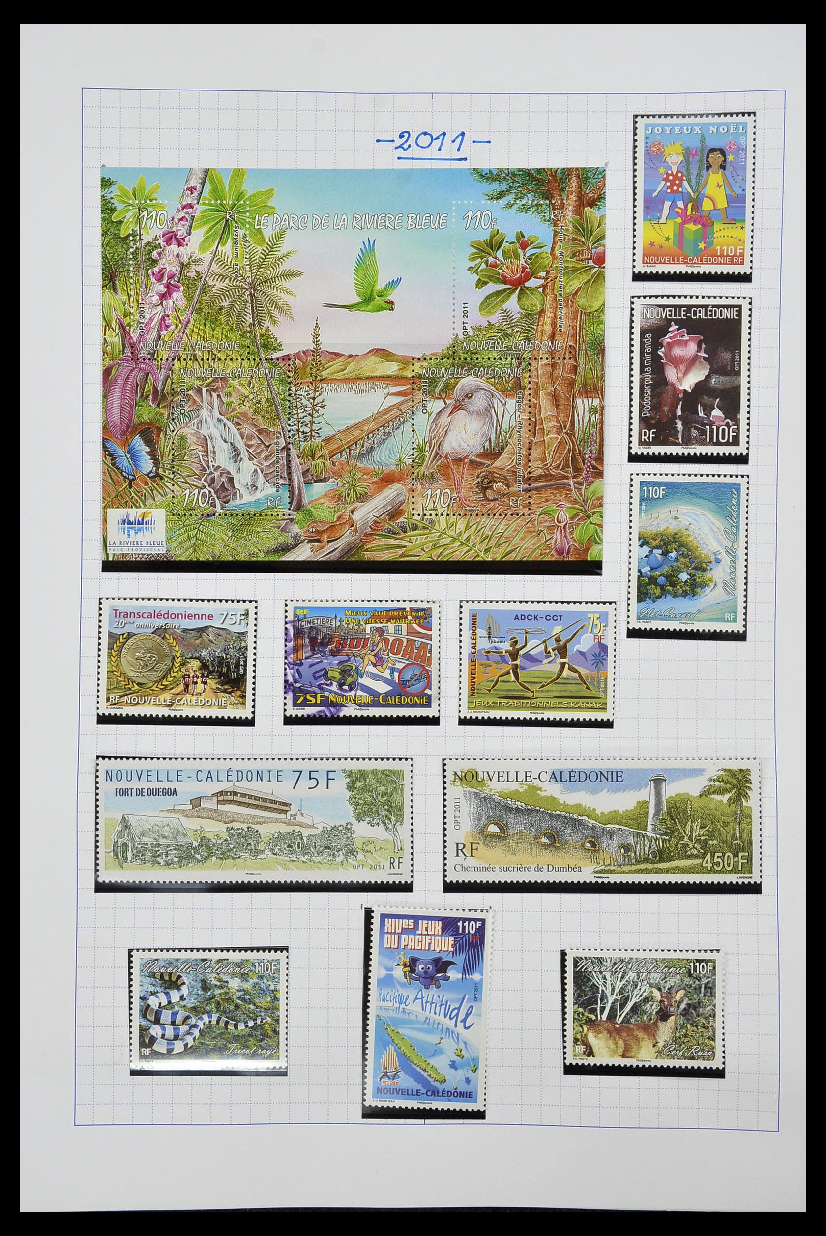 34219 088 - Postzegelverzameling 34219 Nieuw Caledonië 1881-2014!