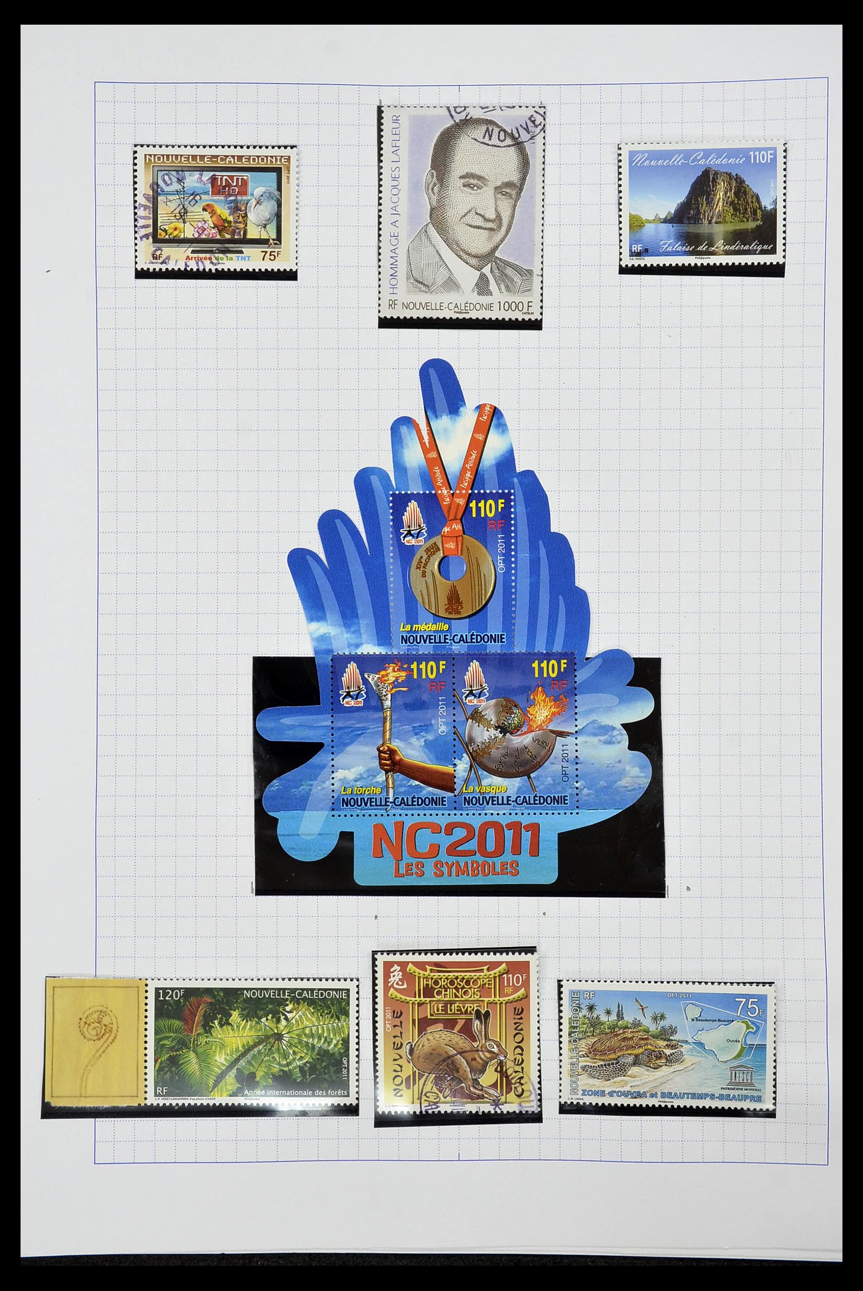 34219 089 - Postzegelverzameling 34219 Nieuw Caledonië 1881-2014!