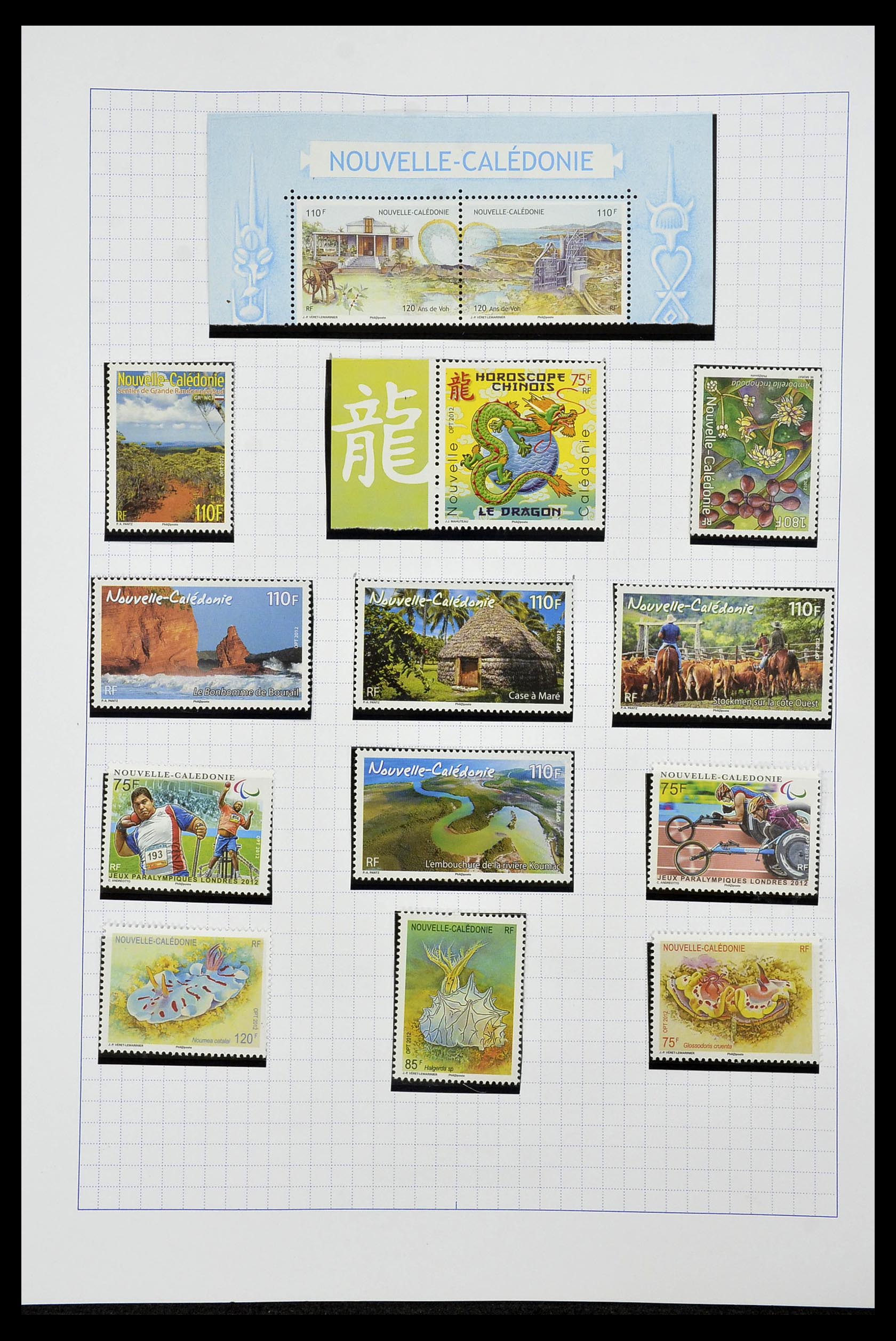 34219 091 - Stamp collection 34219 New Caledonia 1881-2014!