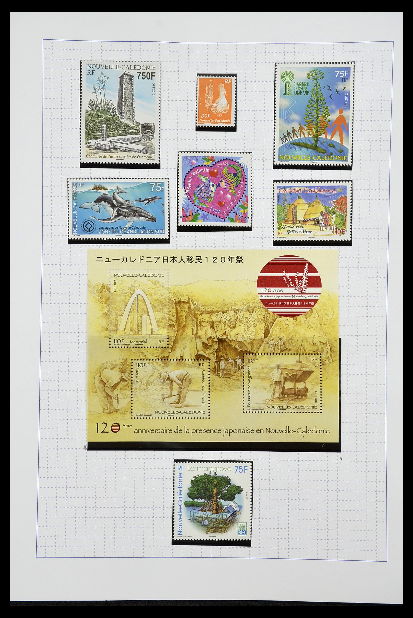 34219 092 - Postzegelverzameling 34219 Nieuw Caledonië 1881-2014!