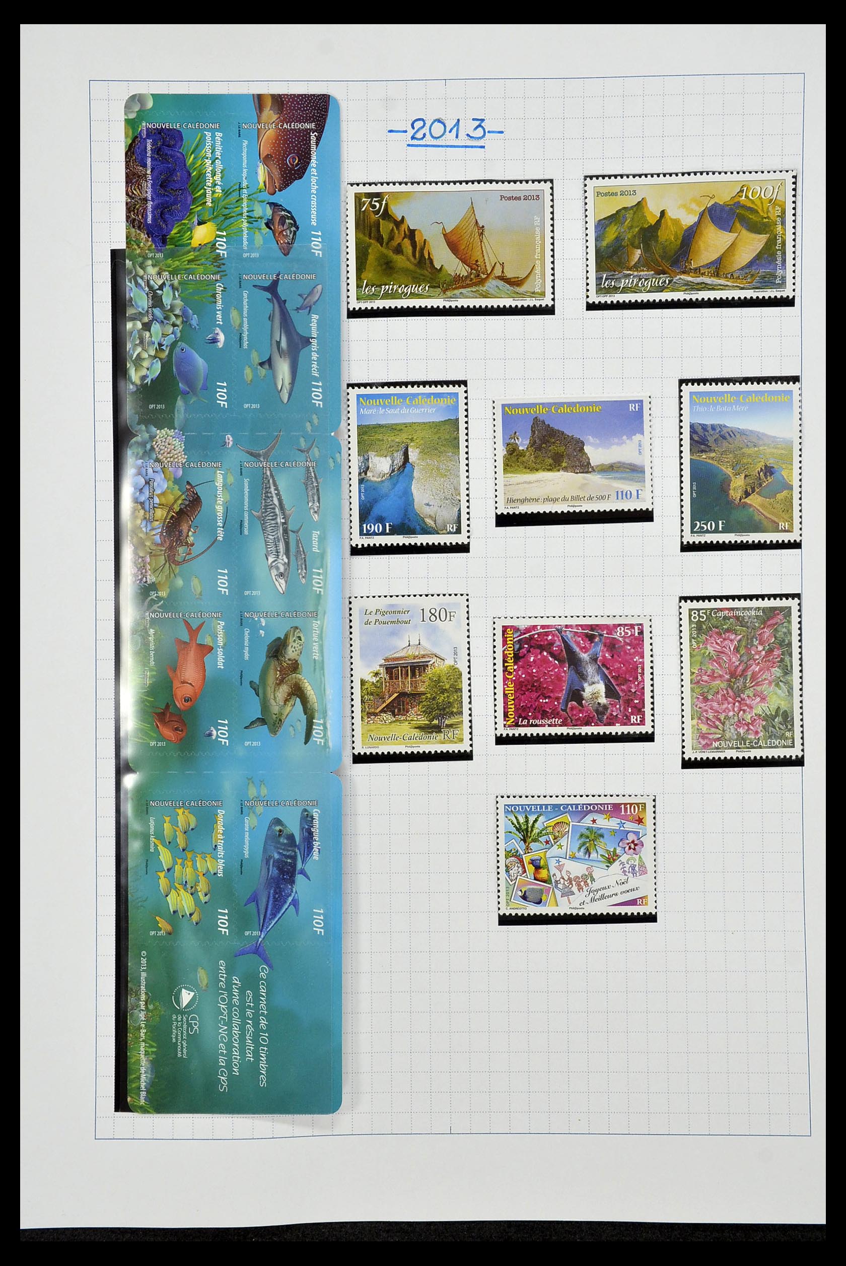 34219 094 - Postzegelverzameling 34219 Nieuw Caledonië 1881-2014!