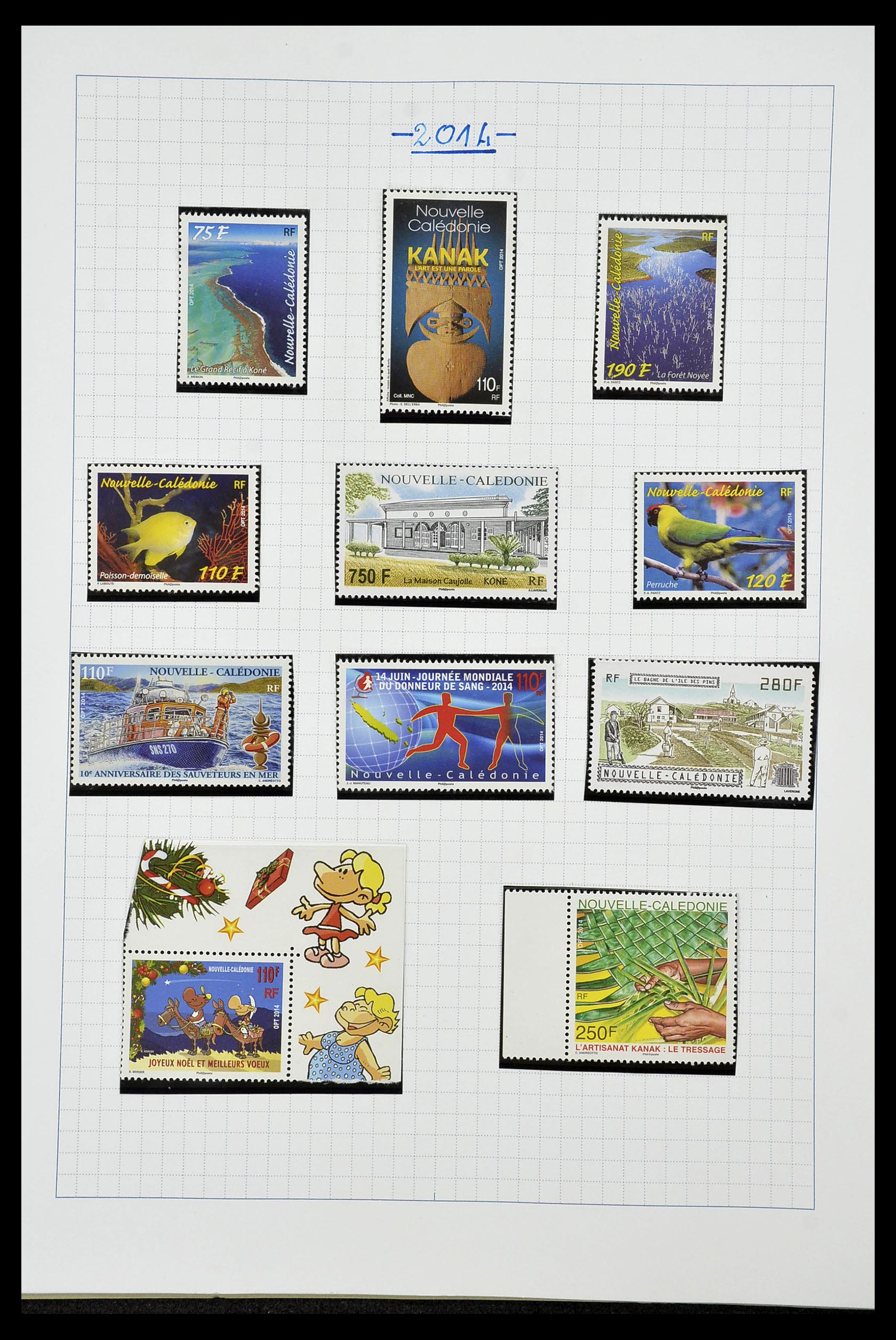 34219 096 - Stamp collection 34219 New Caledonia 1881-2014!