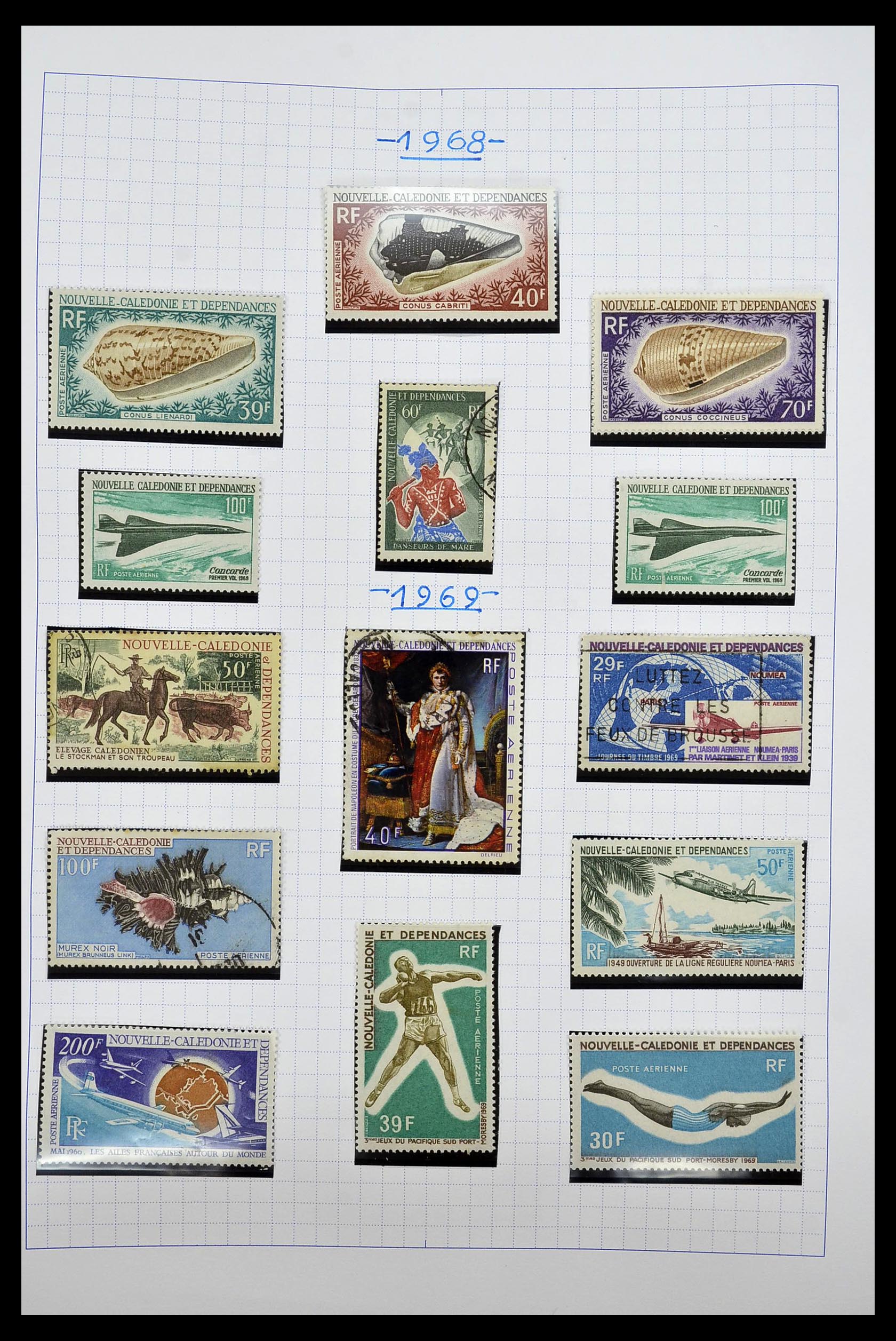34219 106 - Postzegelverzameling 34219 Nieuw Caledonië 1881-2014!