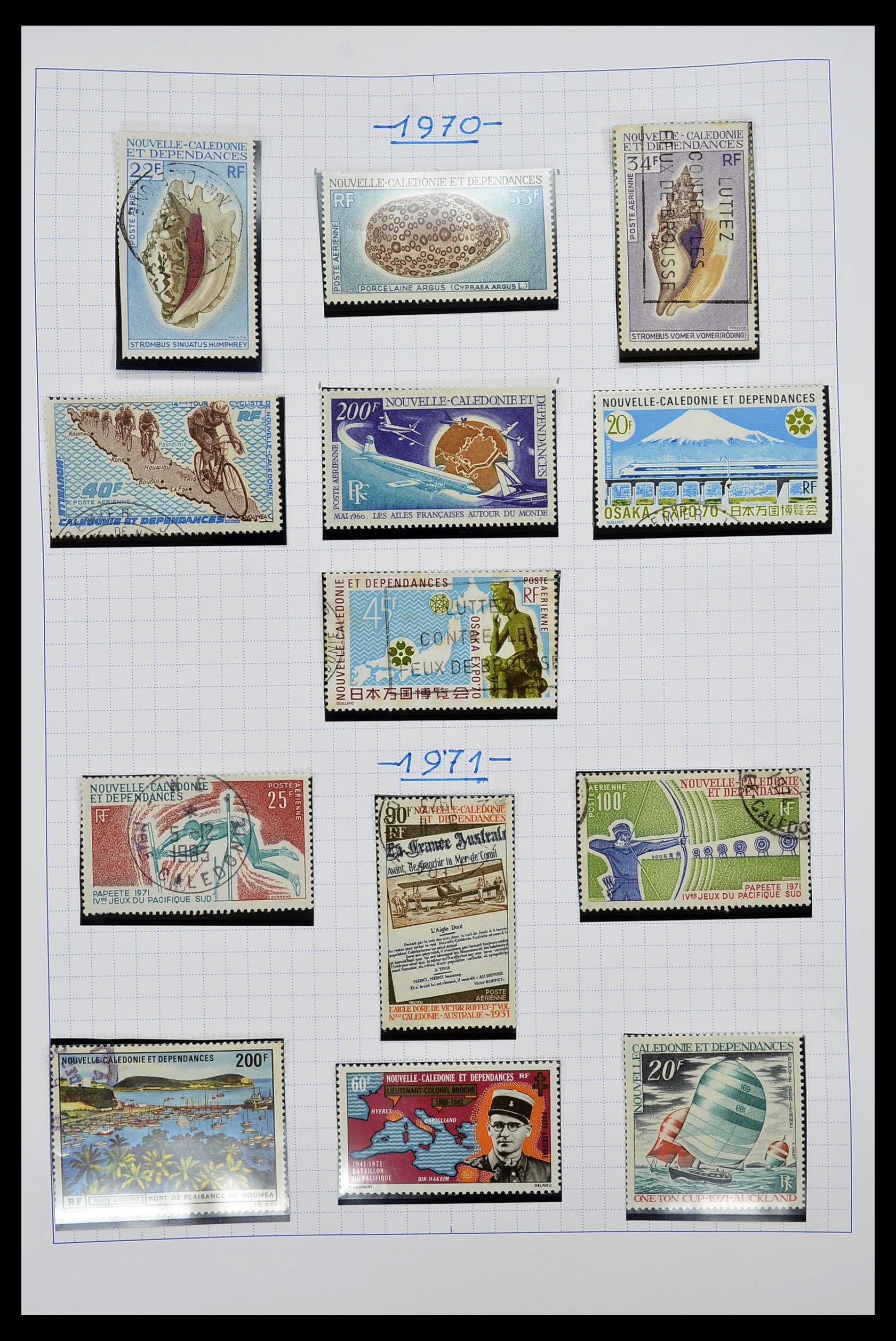 34219 107 - Stamp collection 34219 New Caledonia 1881-2014!