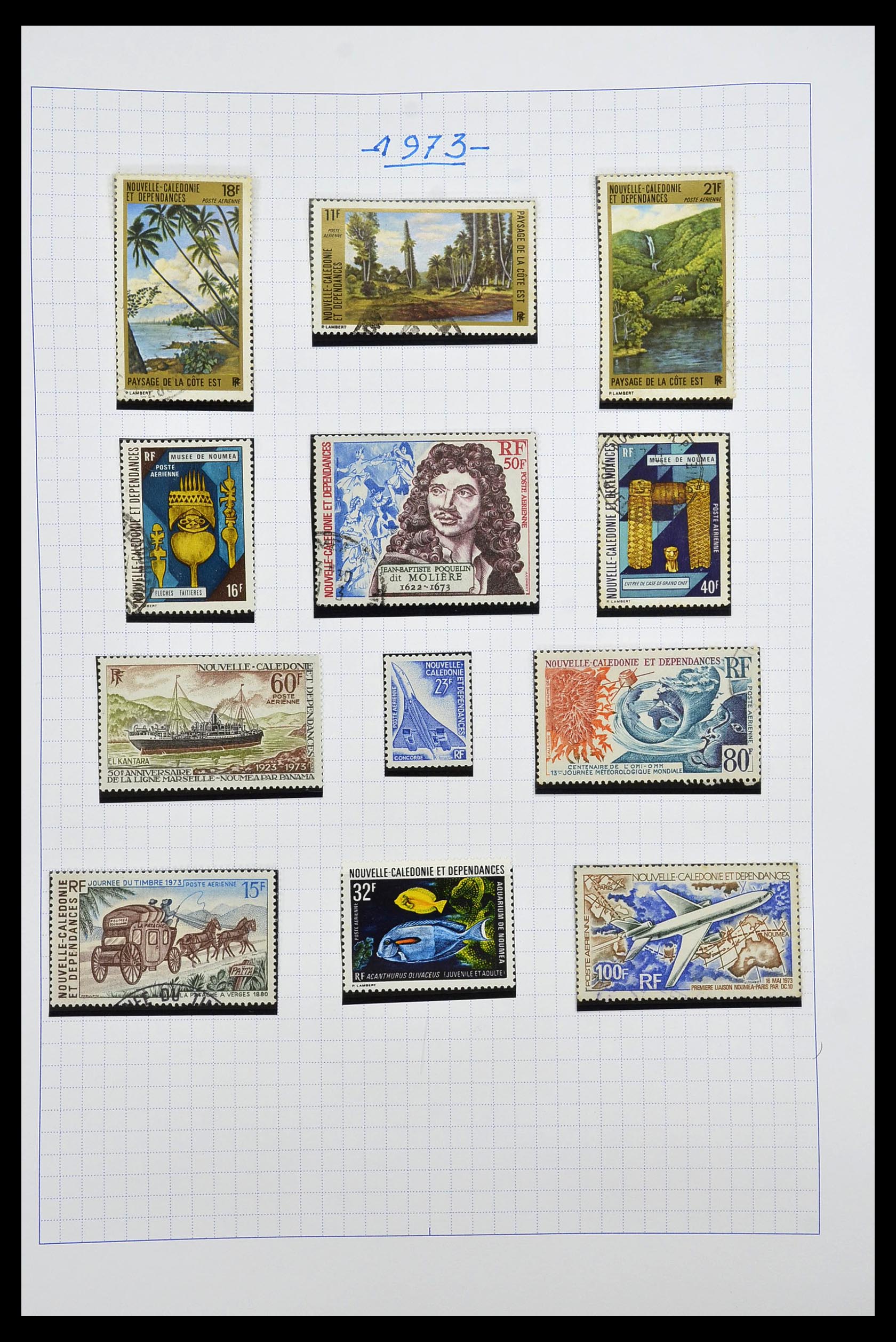 34219 109 - Stamp collection 34219 New Caledonia 1881-2014!