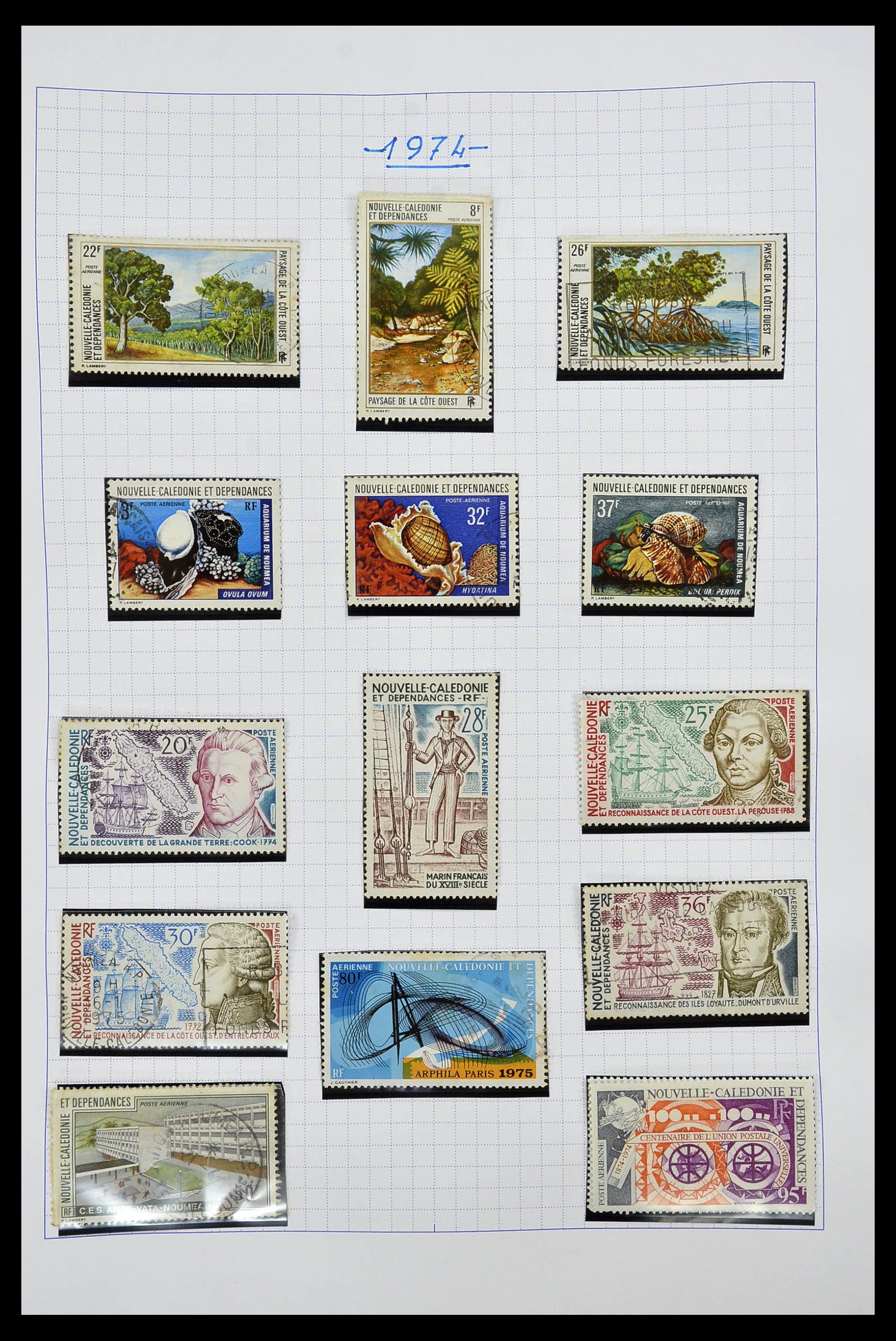 34219 110 - Stamp collection 34219 New Caledonia 1881-2014!