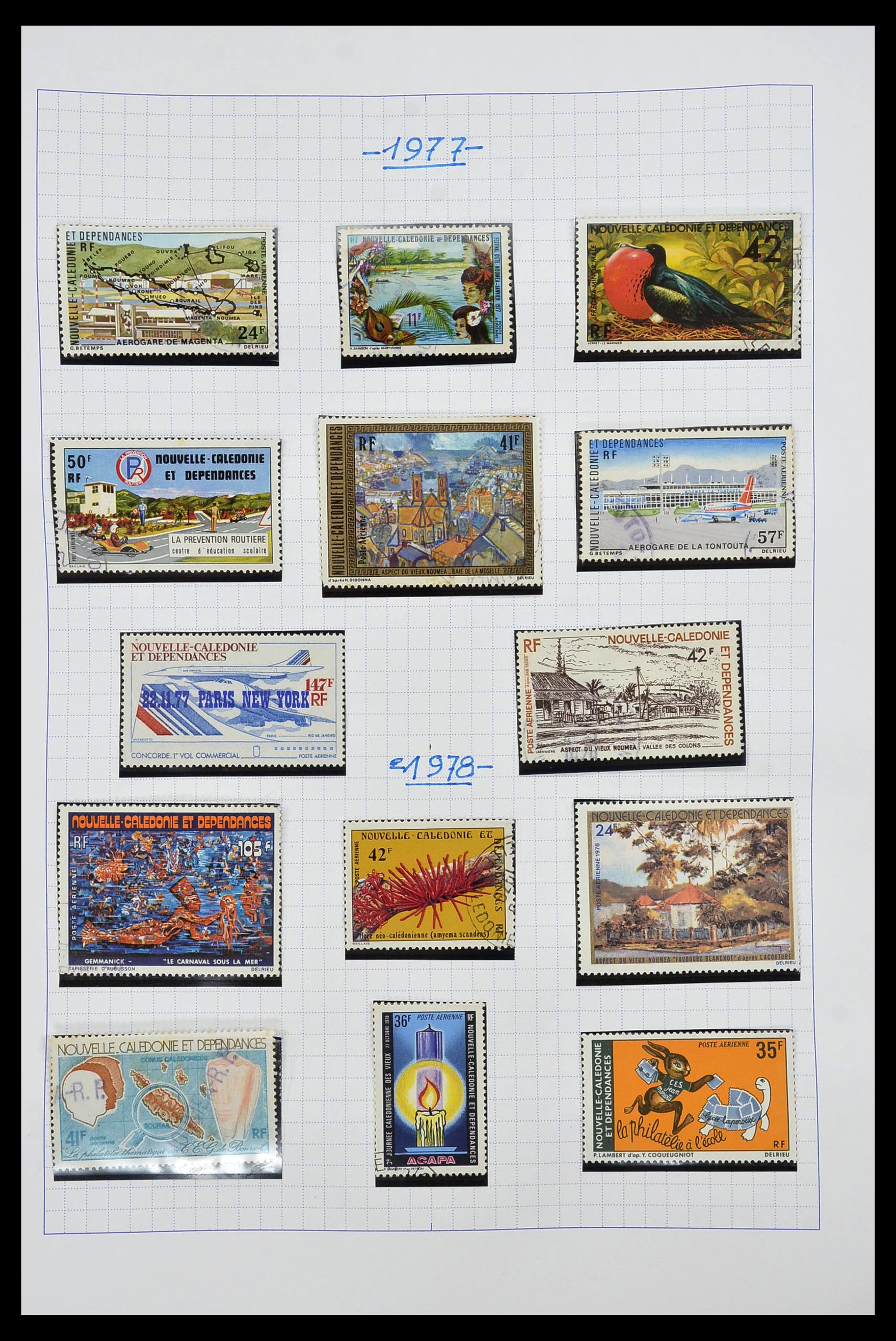 34219 113 - Postzegelverzameling 34219 Nieuw Caledonië 1881-2014!