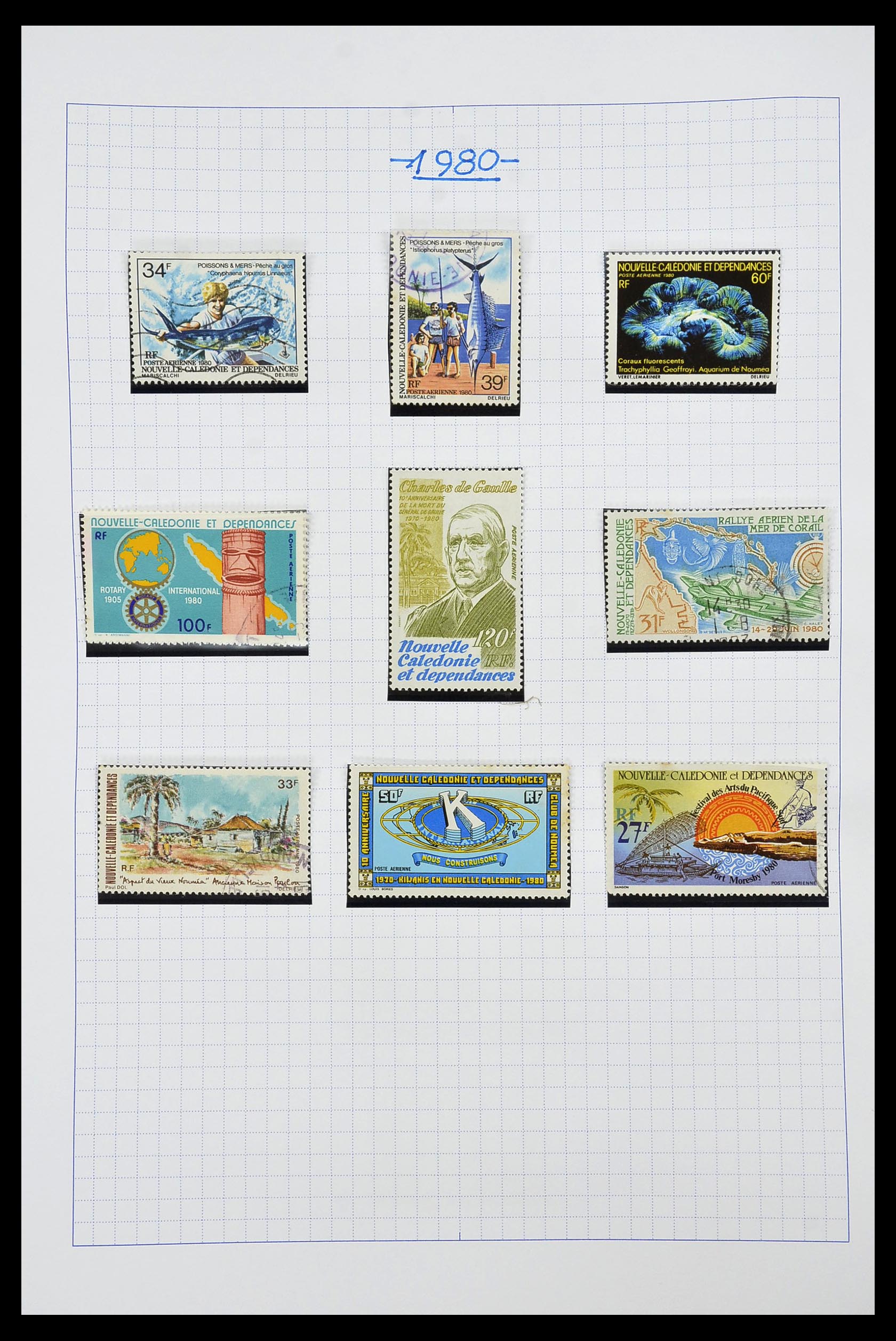 34219 116 - Postzegelverzameling 34219 Nieuw Caledonië 1881-2014!