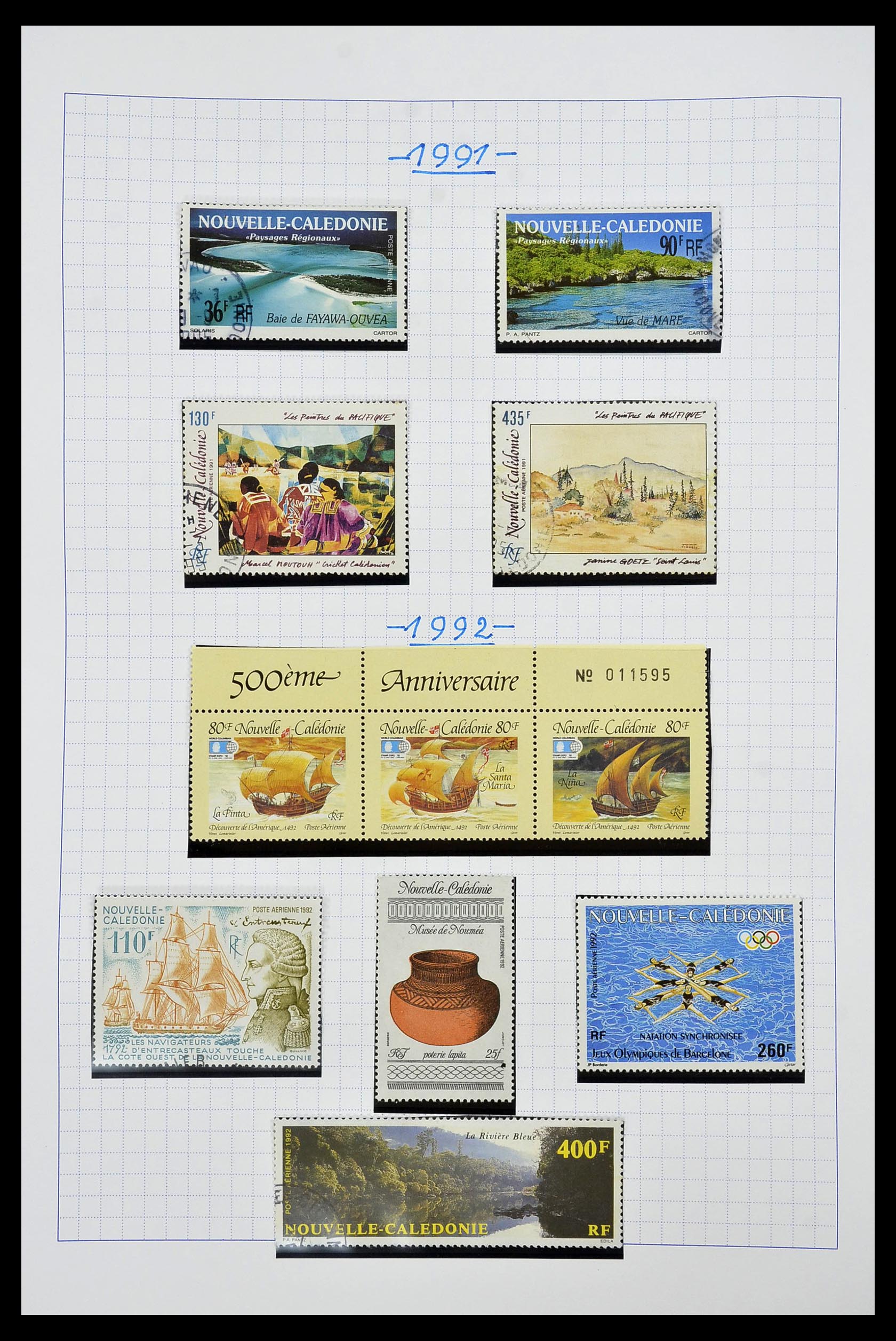 34219 122 - Postzegelverzameling 34219 Nieuw Caledonië 1881-2014!