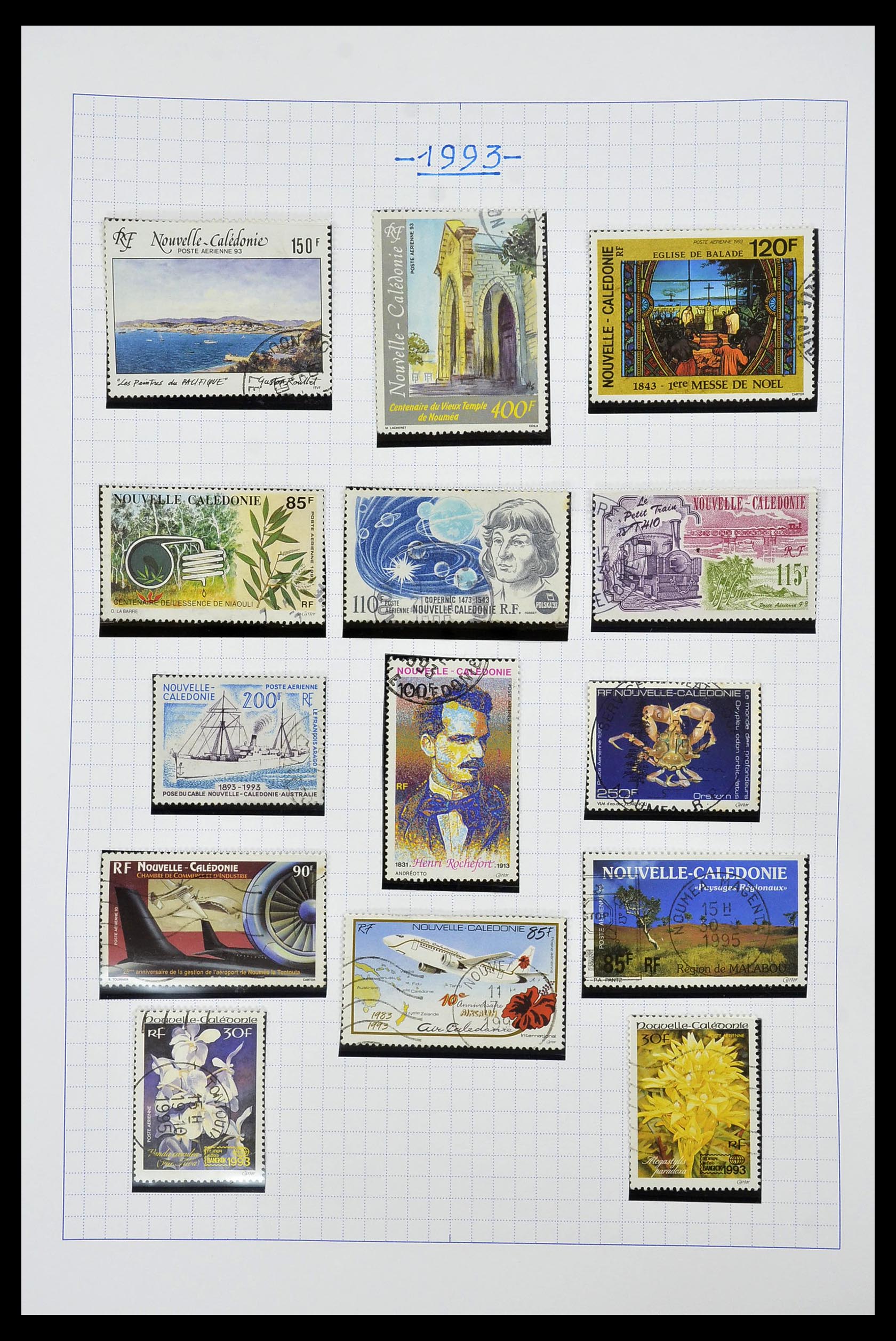 34219 124 - Postzegelverzameling 34219 Nieuw Caledonië 1881-2014!