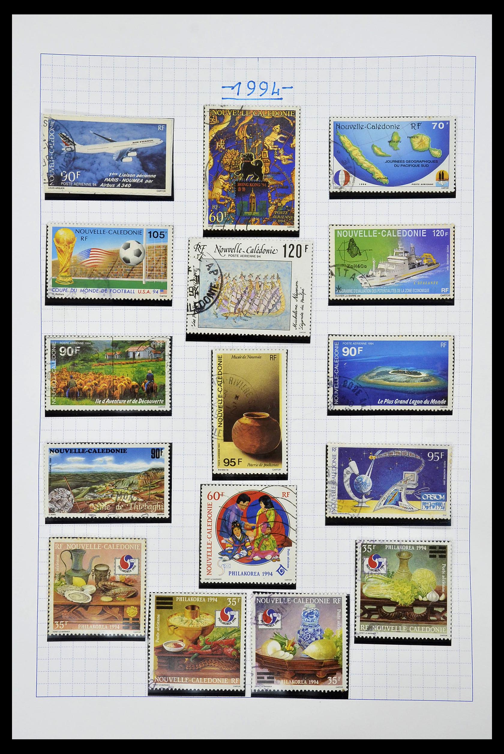 34219 125 - Postzegelverzameling 34219 Nieuw Caledonië 1881-2014!