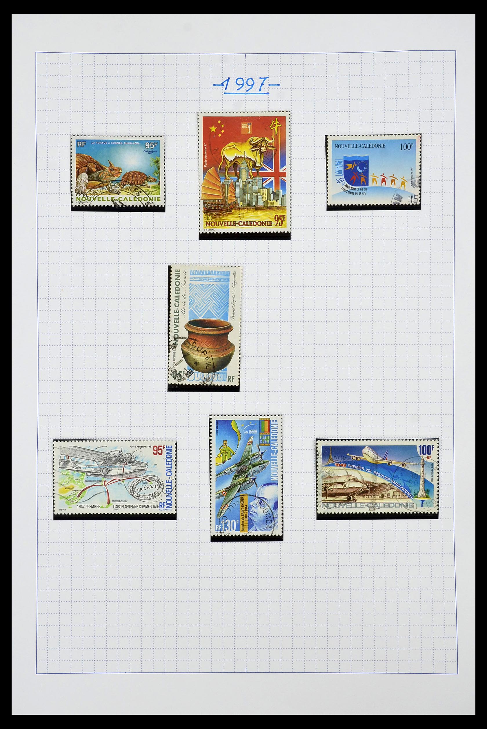 34219 128 - Postzegelverzameling 34219 Nieuw Caledonië 1881-2014!