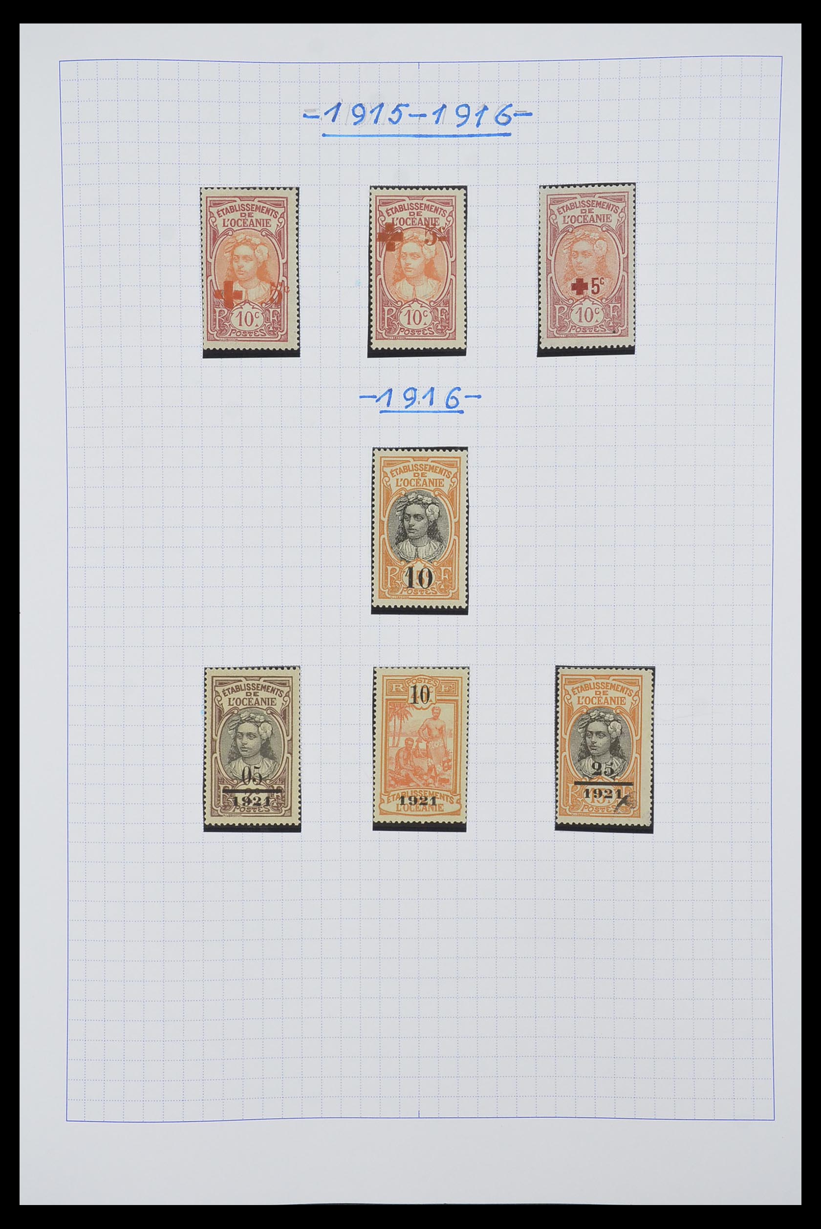 34220 003 - Stamp collection 34220 Polynesia 1892-2014!