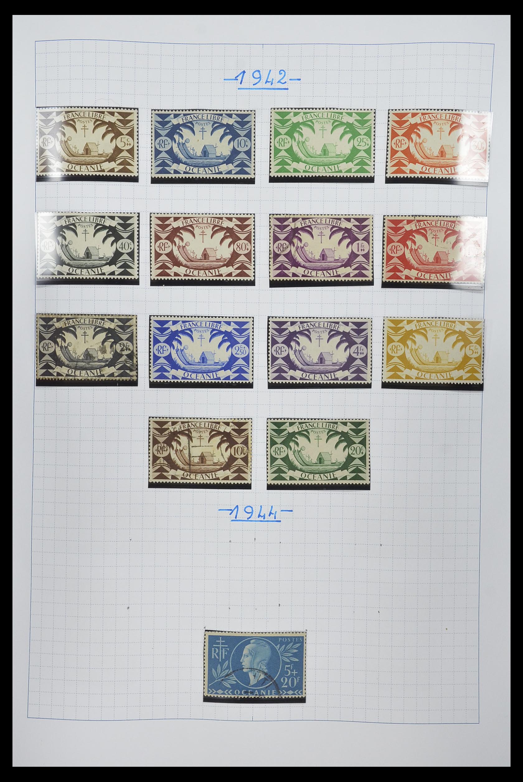 34220 011 - Postzegelverzameling 34220 Polynesië 1892-2014!
