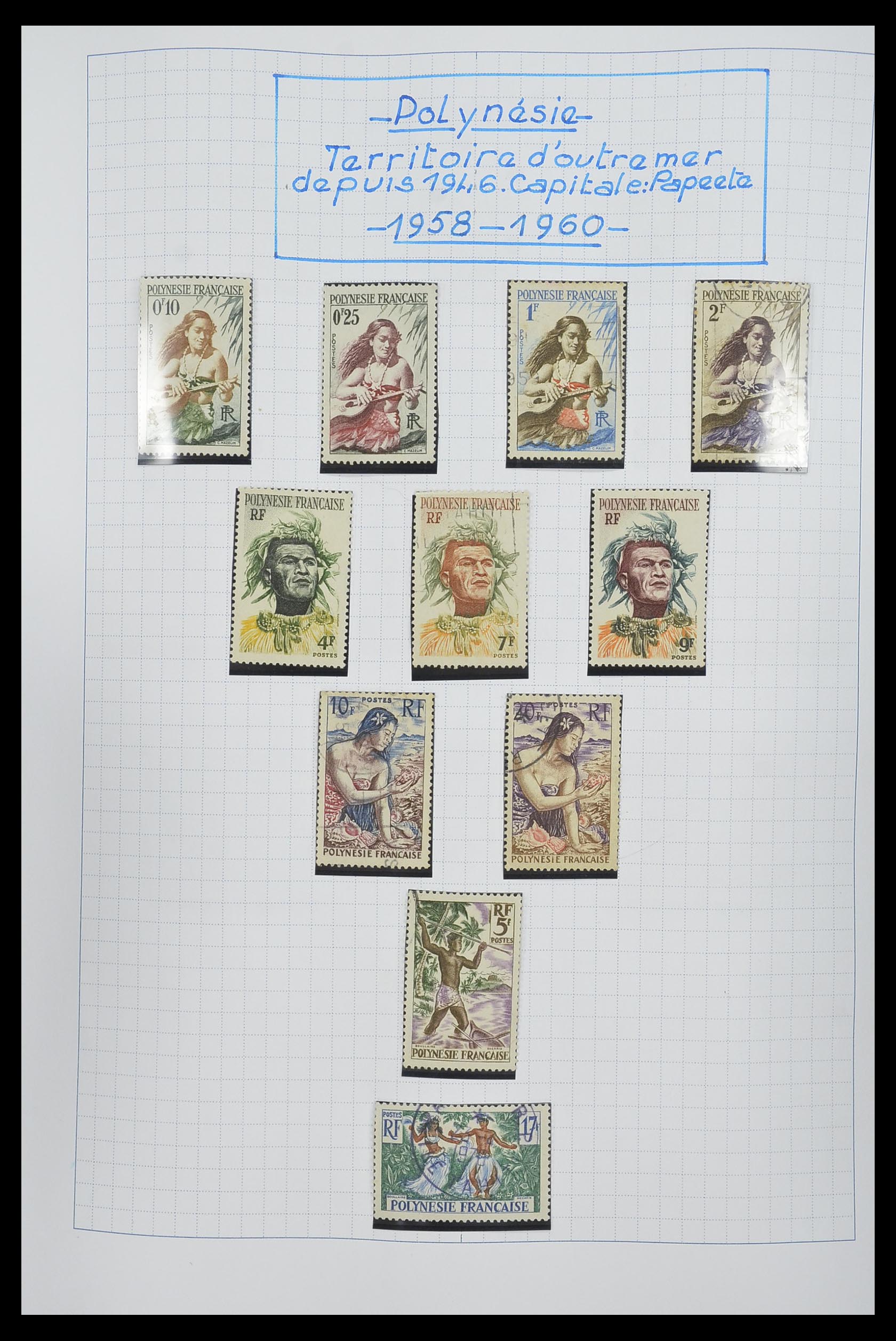 34220 019 - Postzegelverzameling 34220 Polynesië 1892-2014!