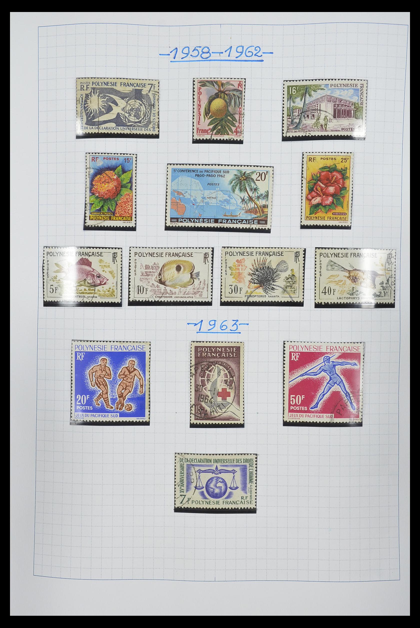 34220 020 - Postzegelverzameling 34220 Polynesië 1892-2014!