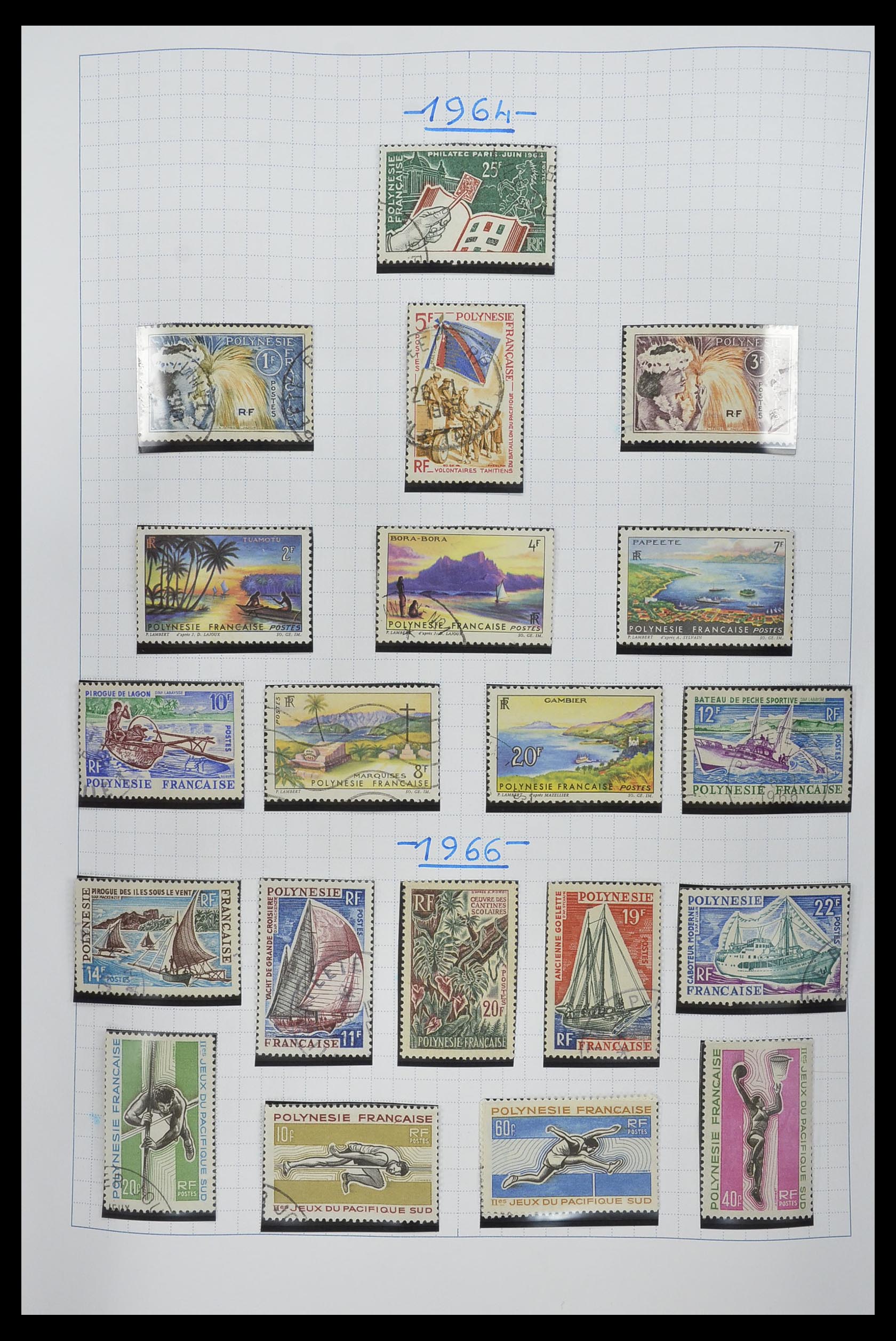 34220 021 - Postzegelverzameling 34220 Polynesië 1892-2014!