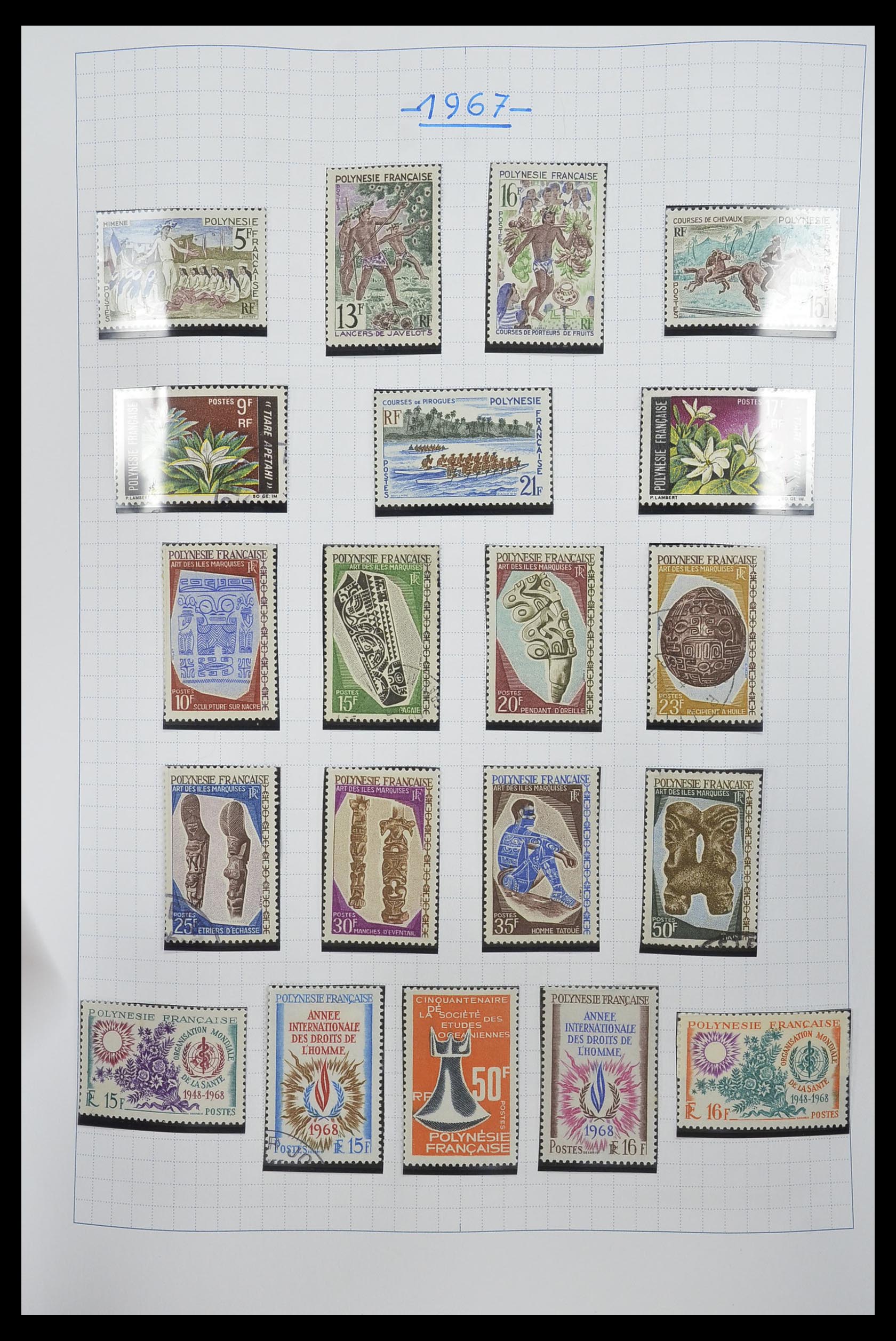 34220 022 - Postzegelverzameling 34220 Polynesië 1892-2014!