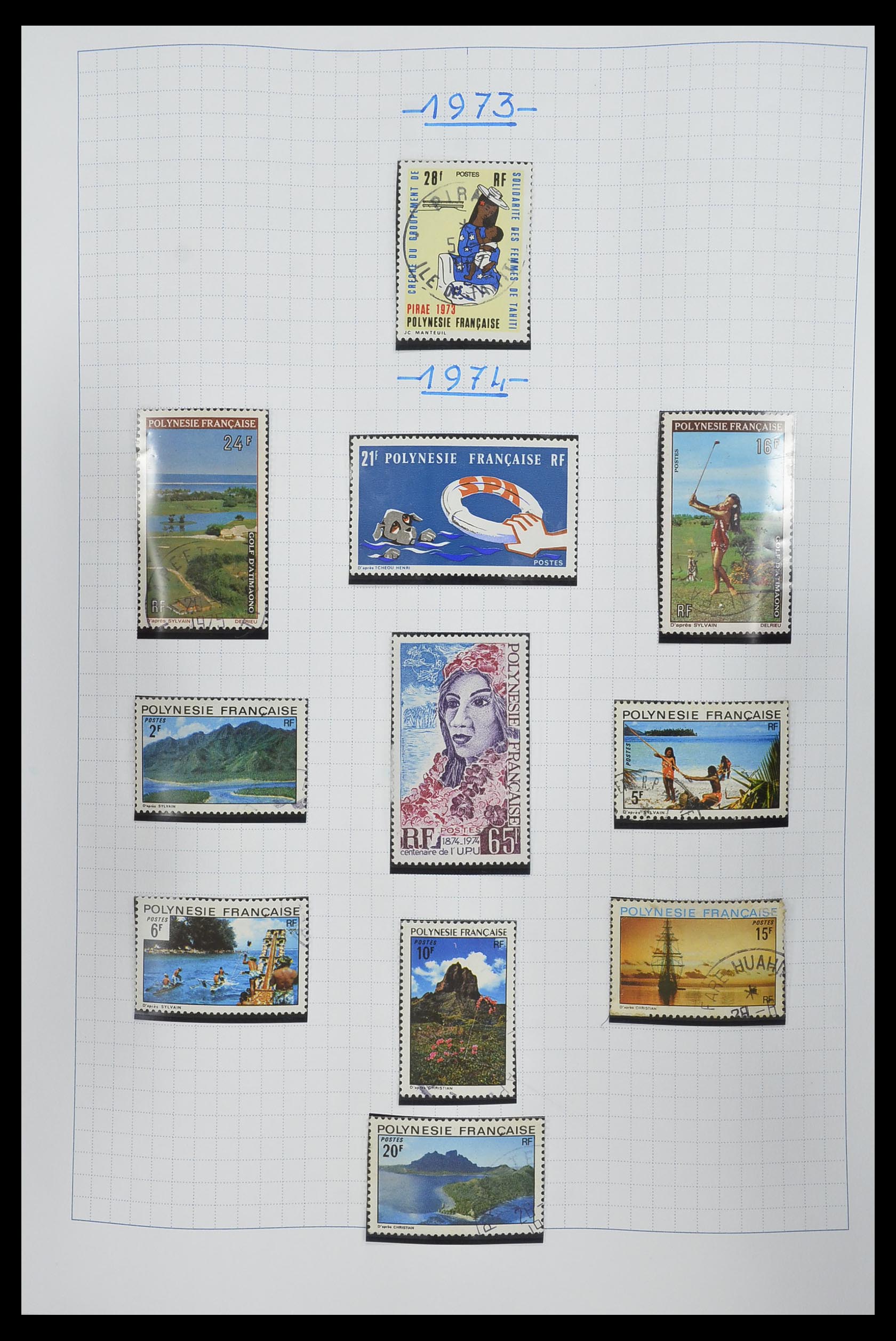 34220 025 - Postzegelverzameling 34220 Polynesië 1892-2014!