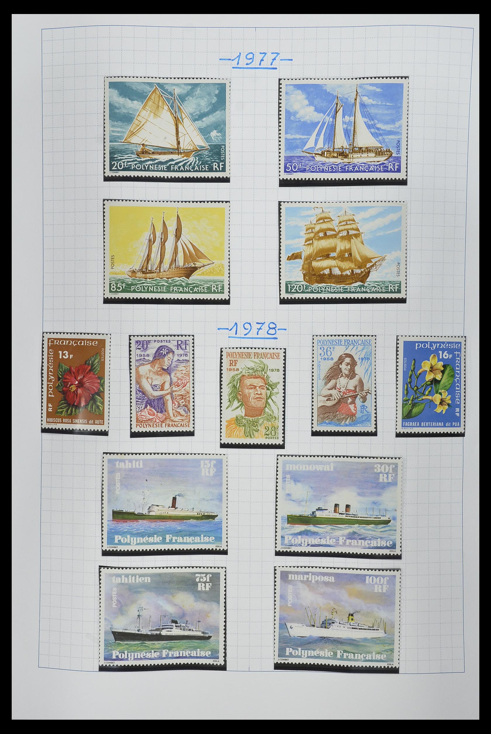 34220 027 - Postzegelverzameling 34220 Polynesië 1892-2014!