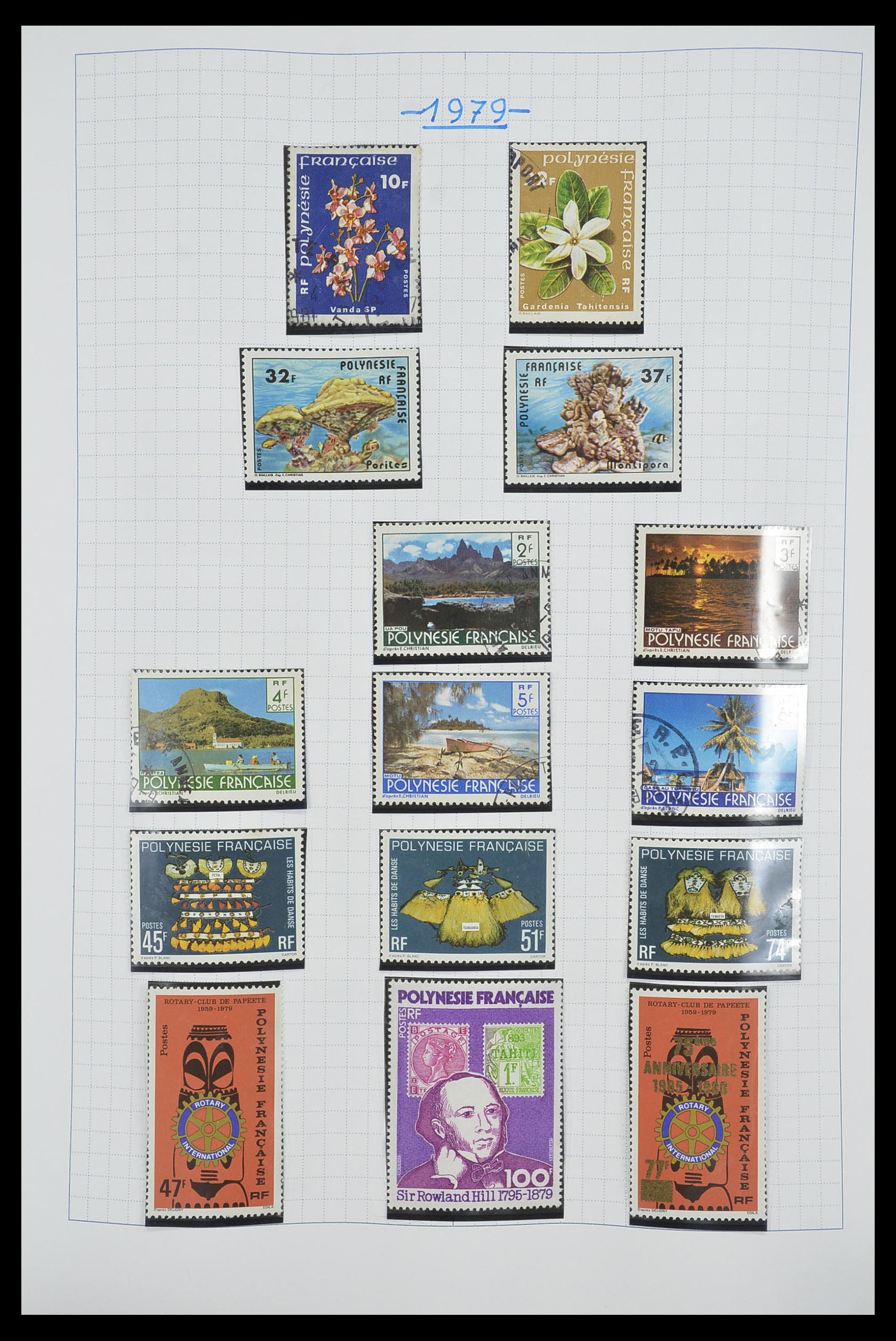 34220 028 - Postzegelverzameling 34220 Polynesië 1892-2014!