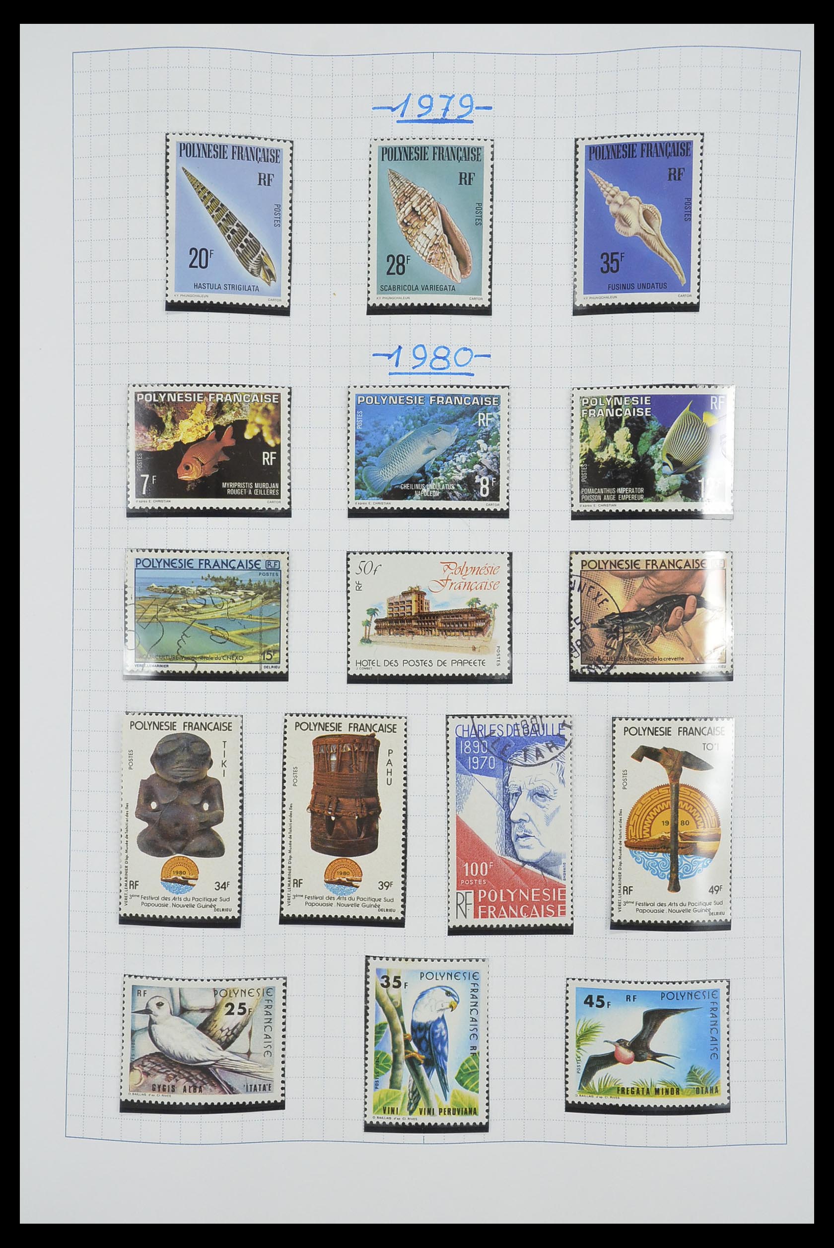 34220 029 - Postzegelverzameling 34220 Polynesië 1892-2014!