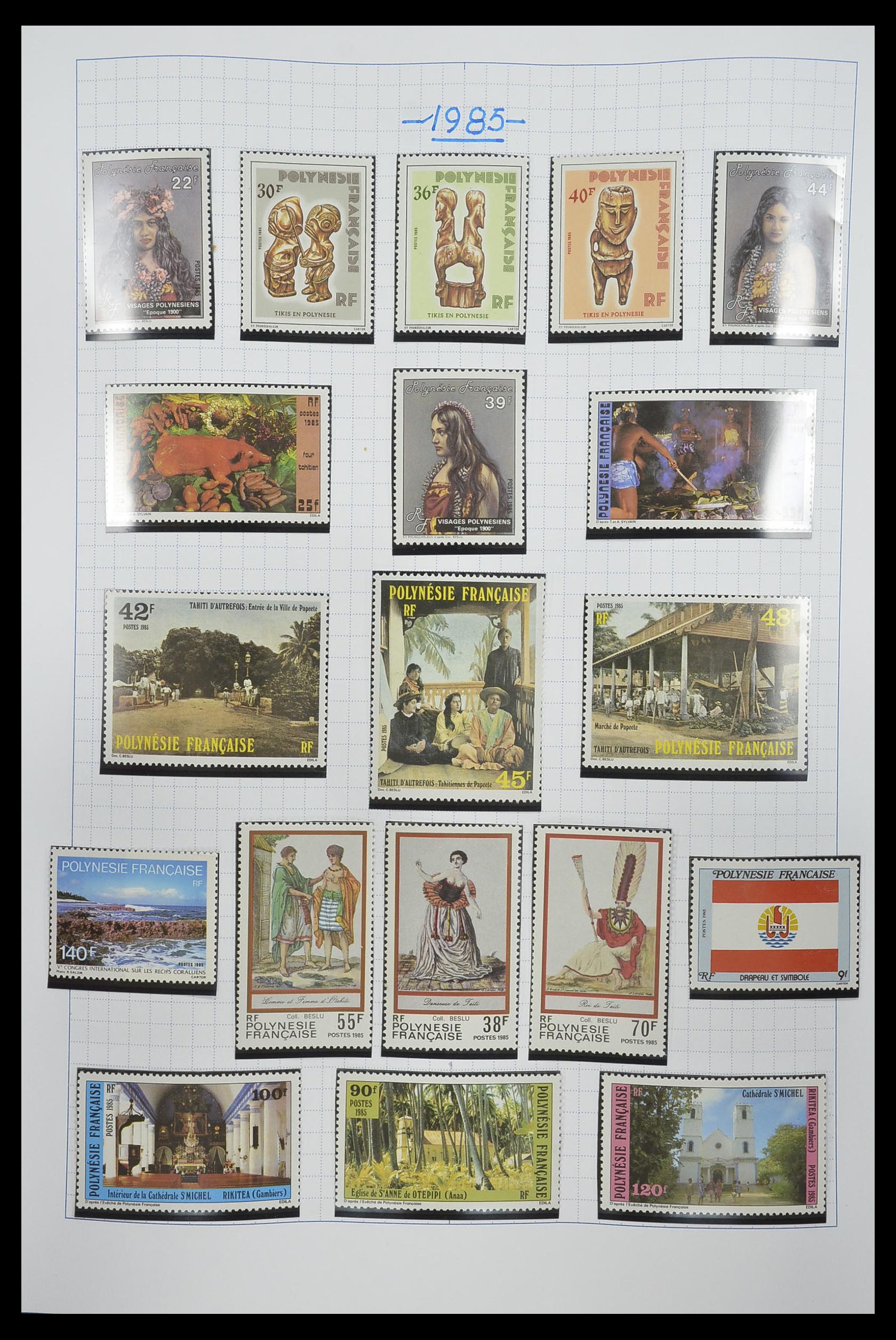 34220 035 - Postzegelverzameling 34220 Polynesië 1892-2014!