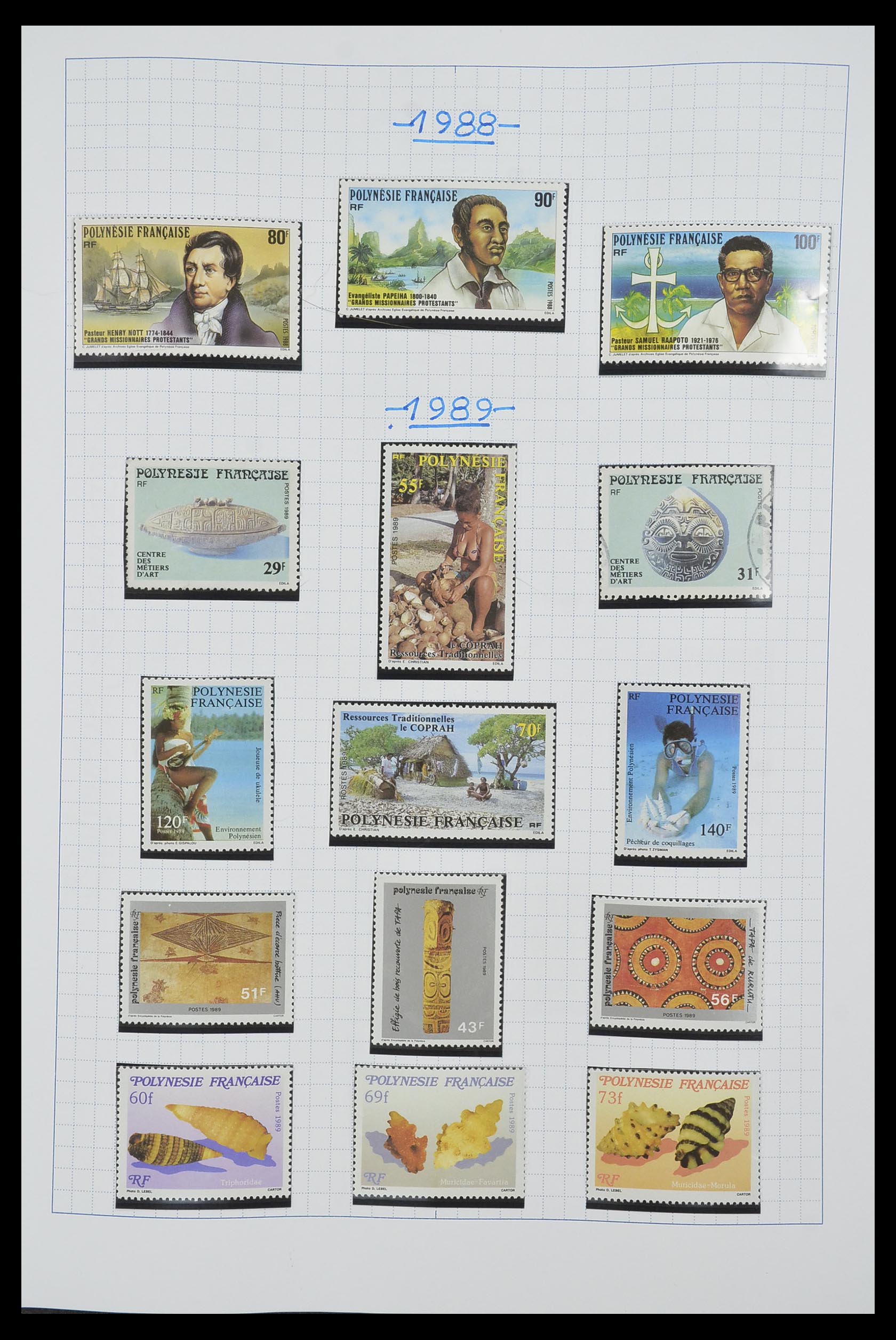 34220 042 - Postzegelverzameling 34220 Polynesië 1892-2014!