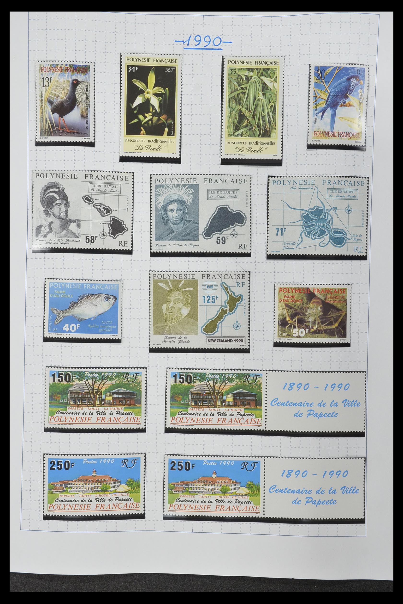 34220 045 - Postzegelverzameling 34220 Polynesië 1892-2014!