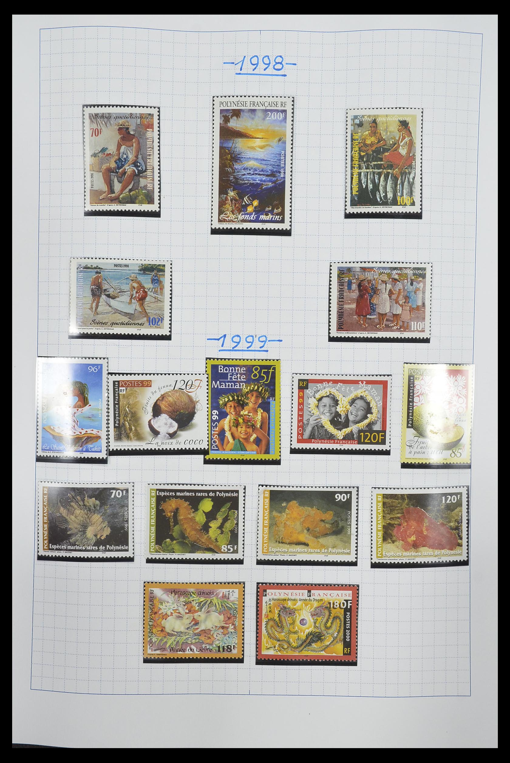 34220 062 - Stamp collection 34220 Polynesia 1892-2014!