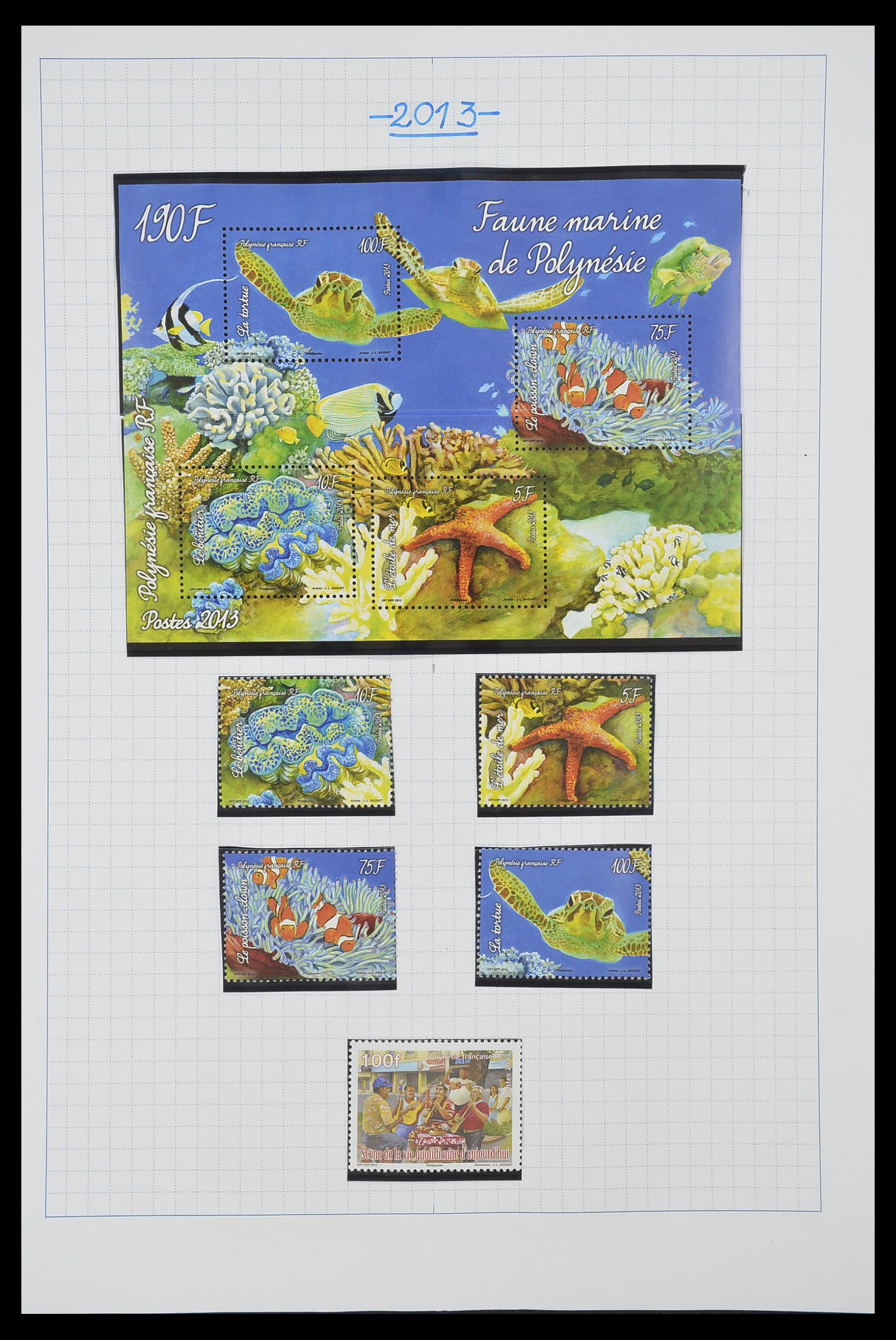 34220 087 - Postzegelverzameling 34220 Polynesië 1892-2014!
