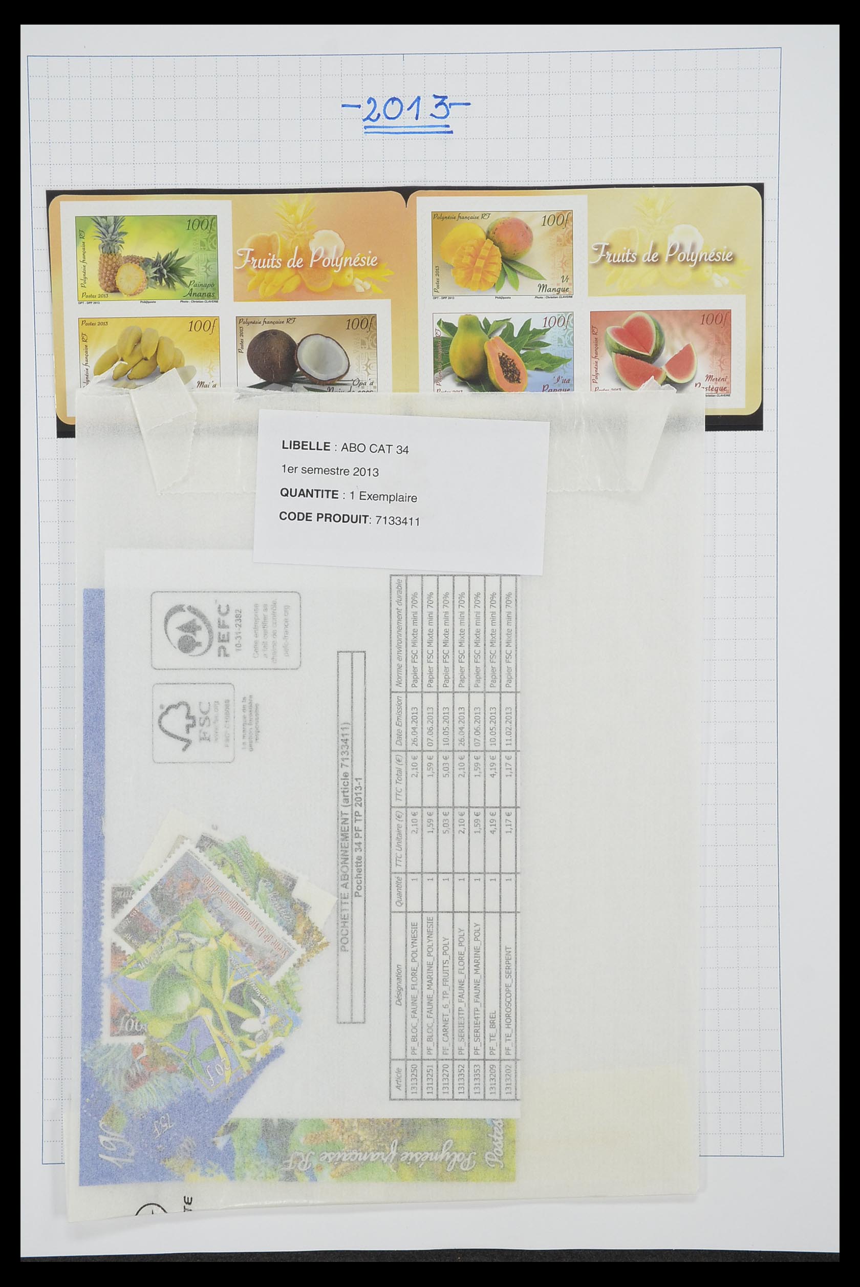 34220 089 - Stamp collection 34220 Polynesia 1892-2014!