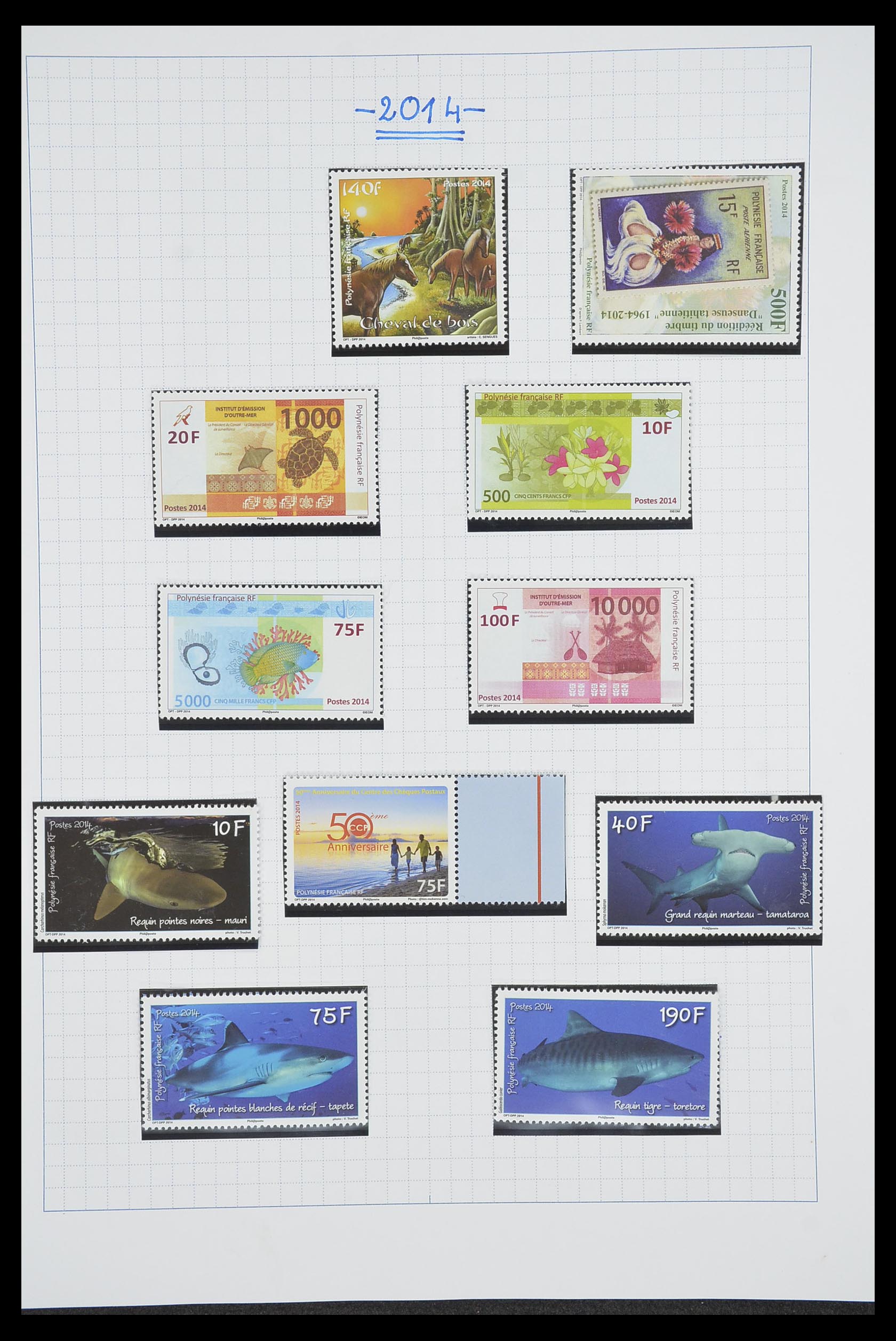 34220 091 - Postzegelverzameling 34220 Polynesië 1892-2014!