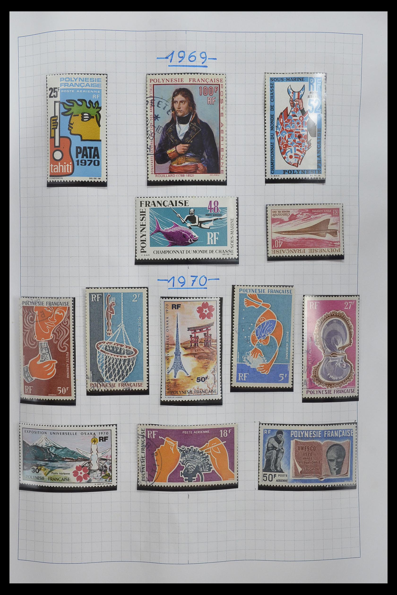 34220 096 - Stamp collection 34220 Polynesia 1892-2014!