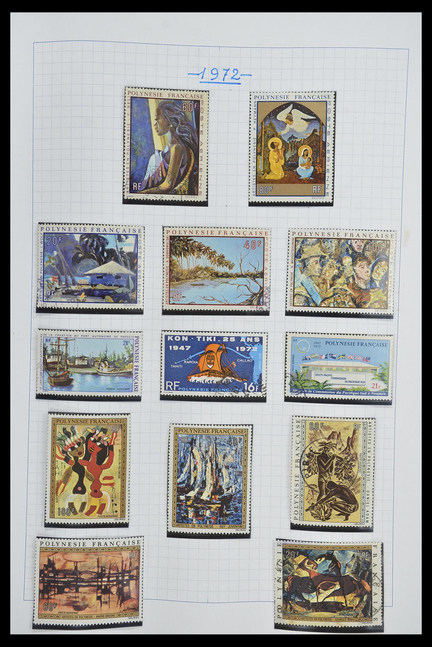 34220 099 - Stamp collection 34220 Polynesia 1892-2014!