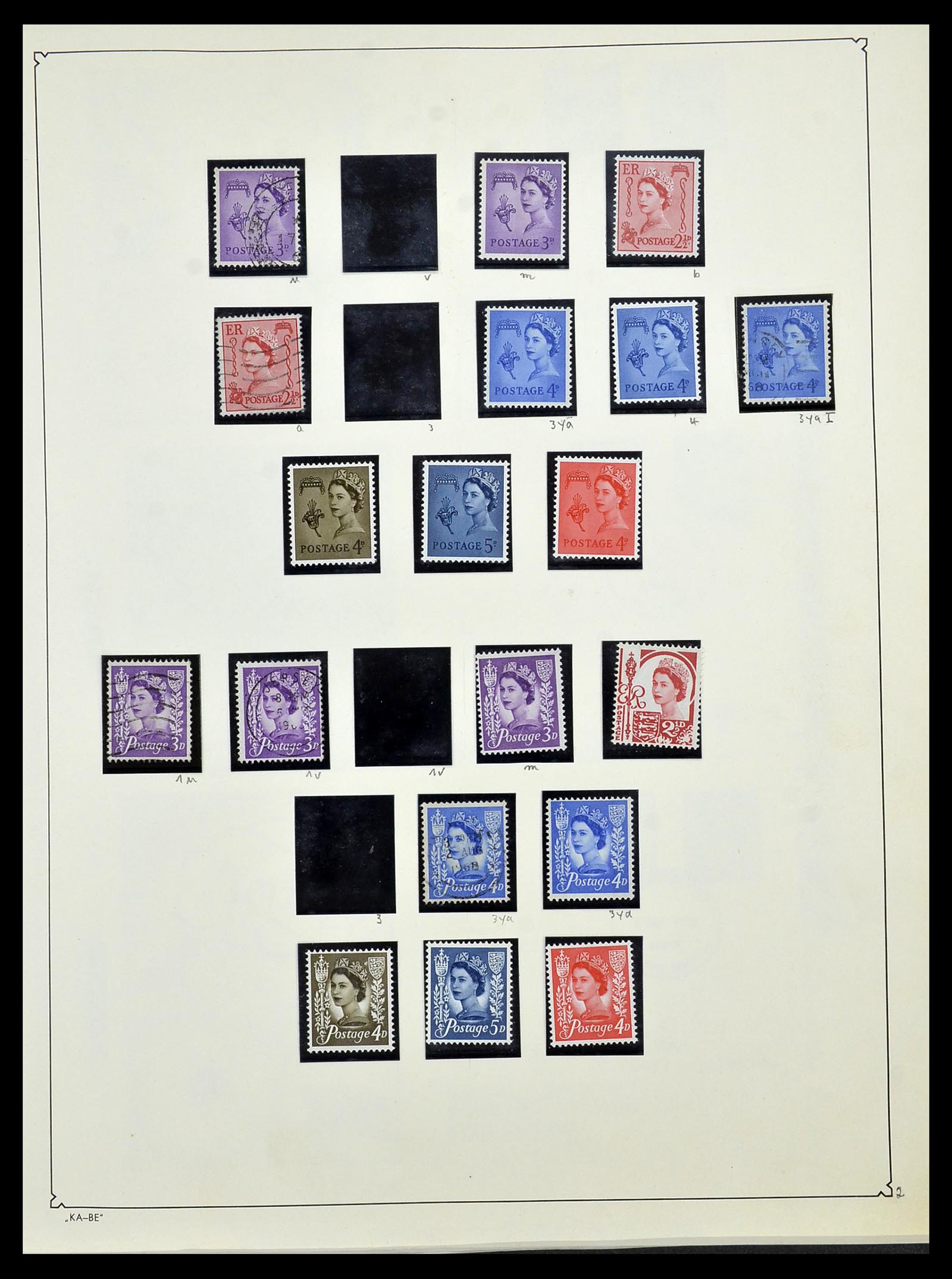 34221 002 - Stamp collection 34221 Great Britain Machins/castles 1971-2005.