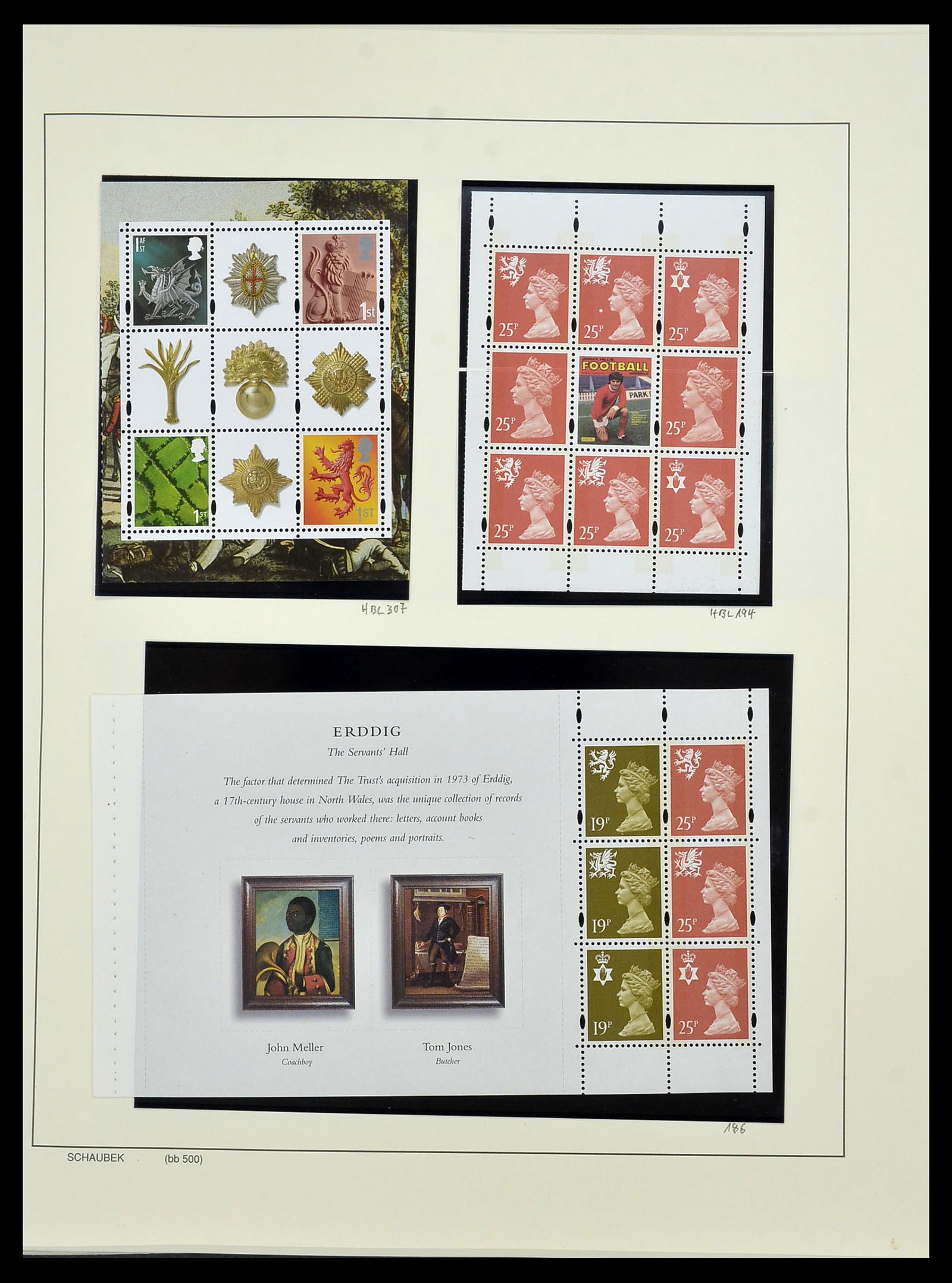 34221 004 - Stamp collection 34221 Great Britain Machins/castles 1971-2005.