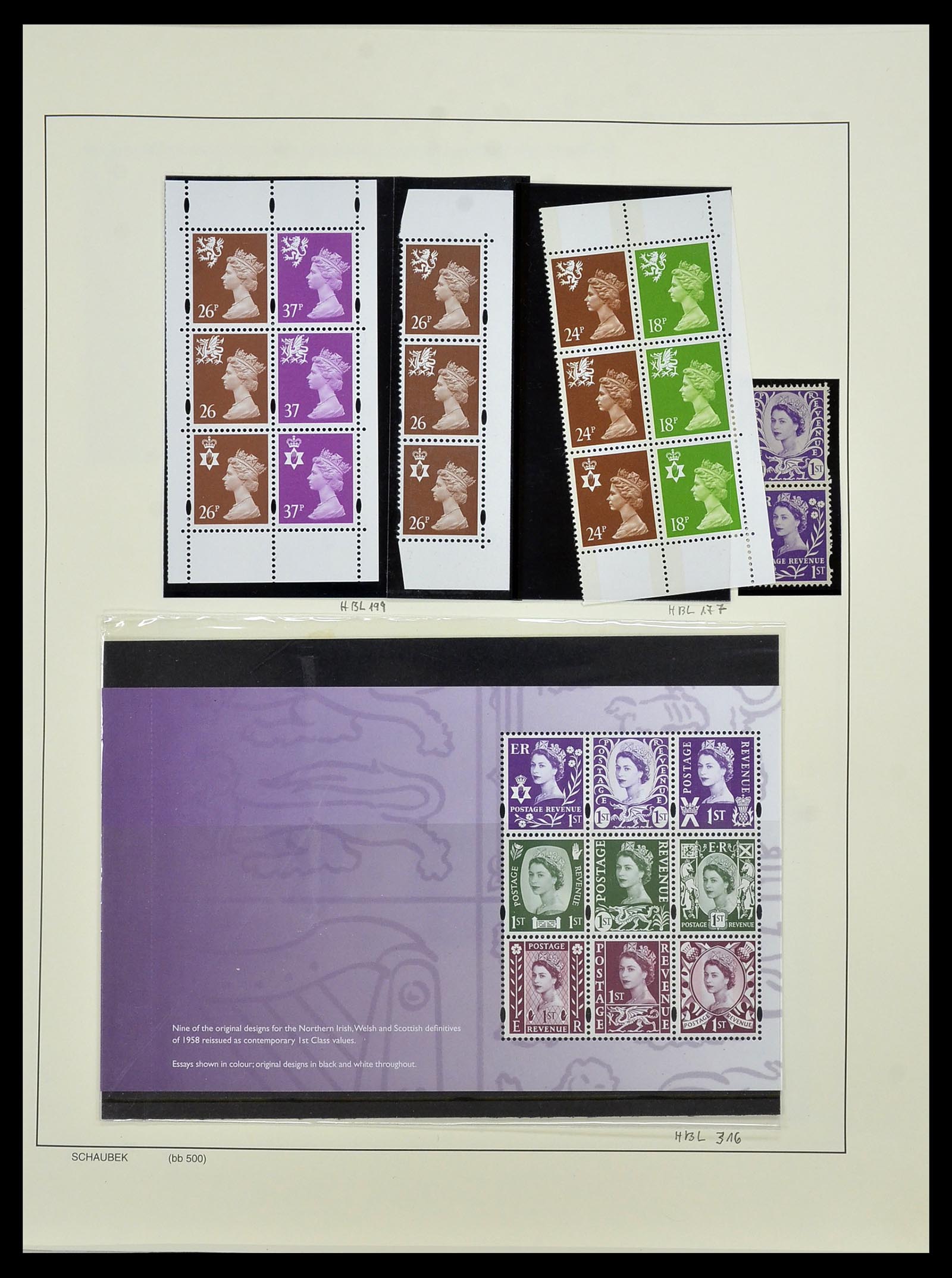 34221 005 - Stamp collection 34221 Great Britain Machins/castles 1971-2005.