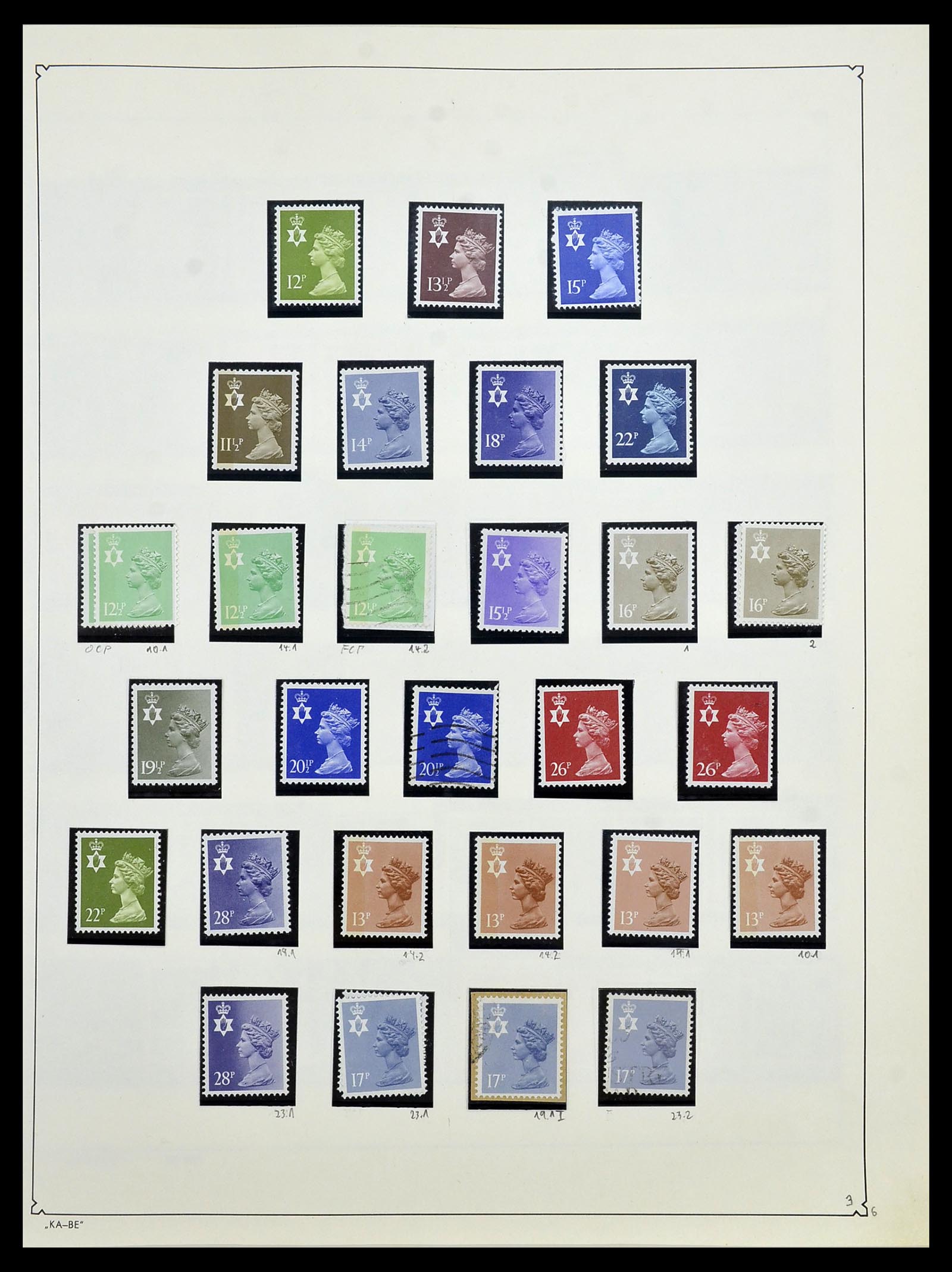 34221 009 - Stamp collection 34221 Great Britain Machins/castles 1971-2005.
