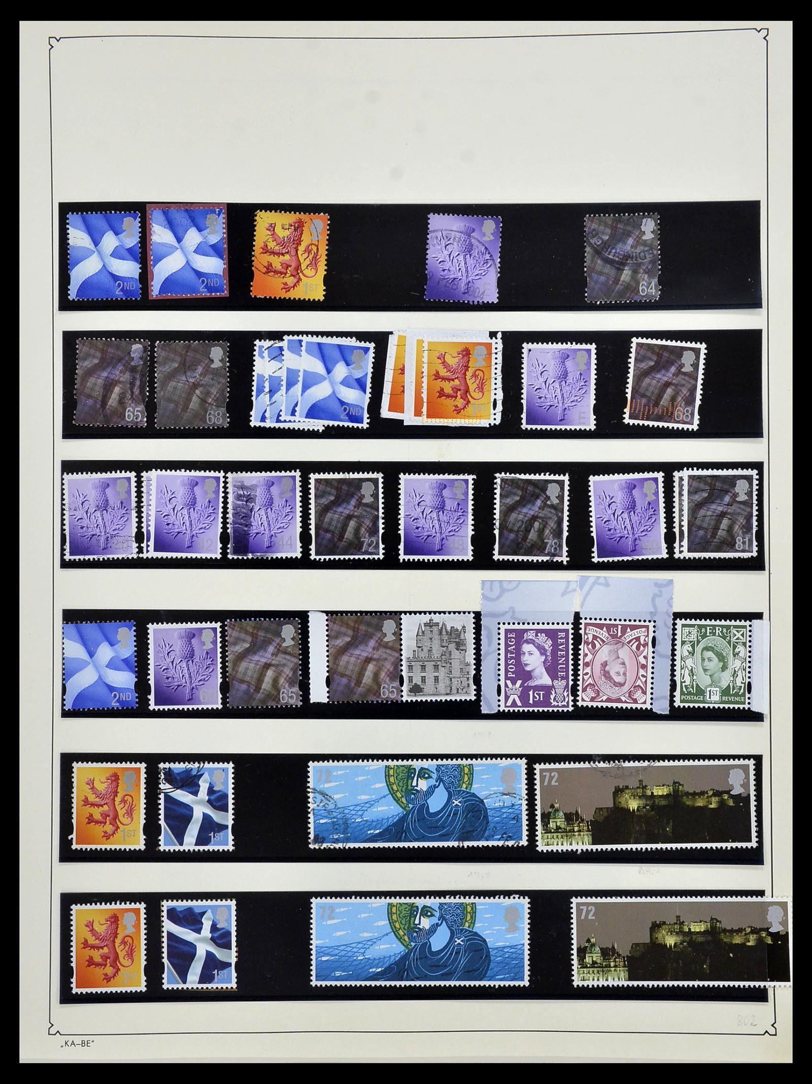 34221 020 - Stamp collection 34221 Great Britain Machins/castles 1971-2005.